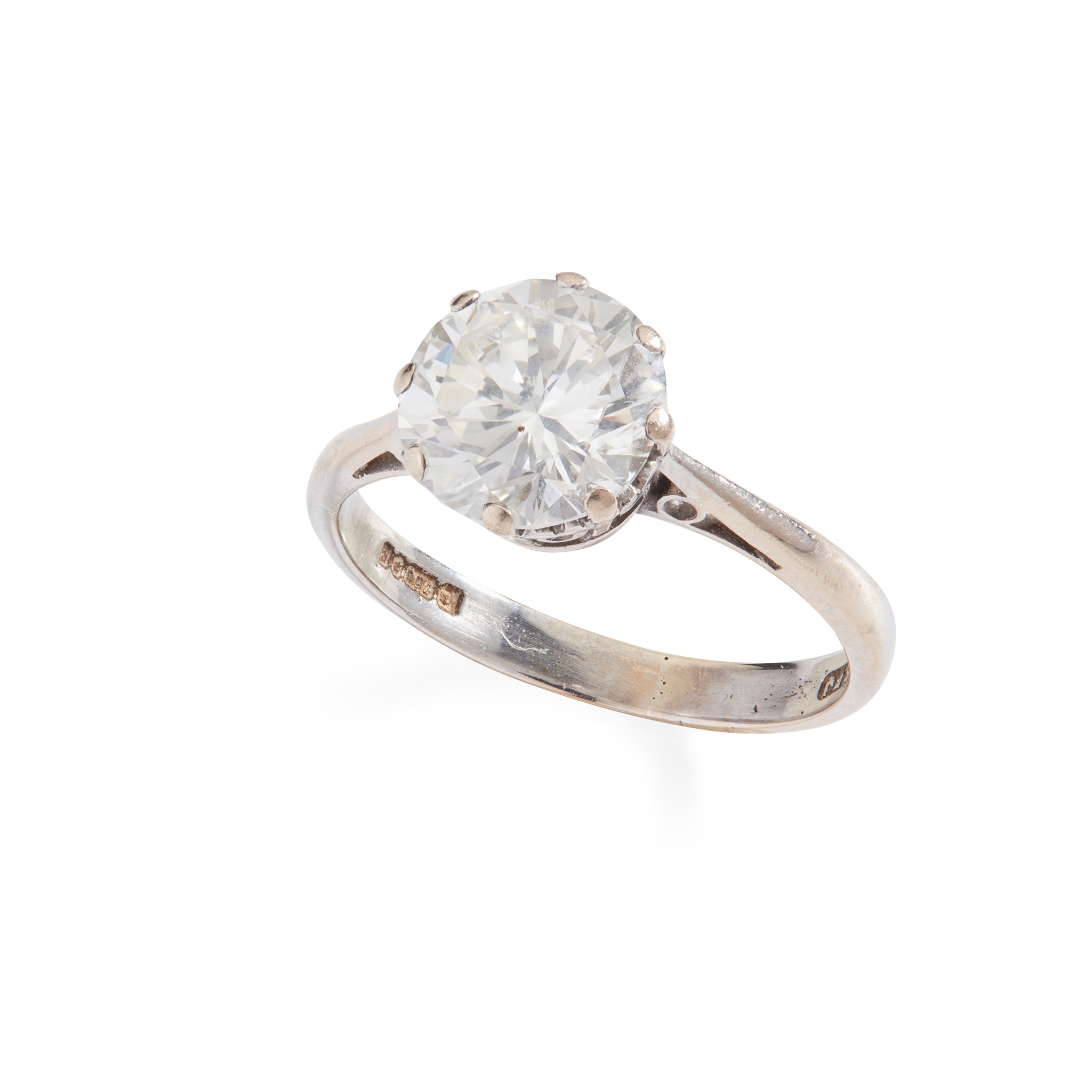 A diamond single-stone ring