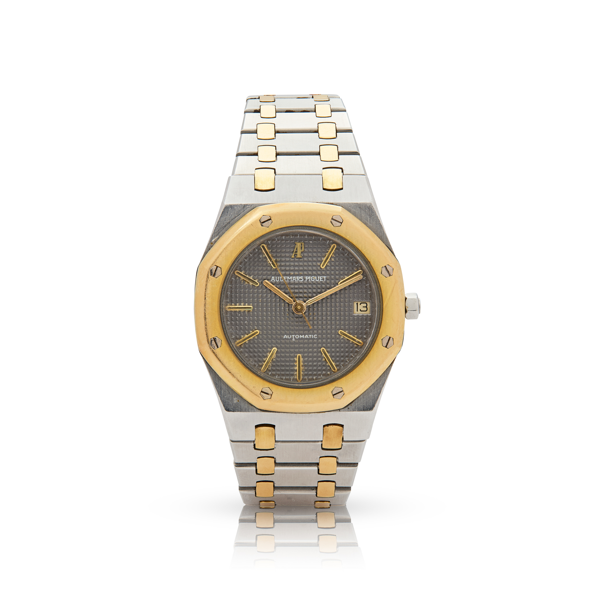 Audemars Piguet. A rare stainless steel and gold automatic bracelet watch with date