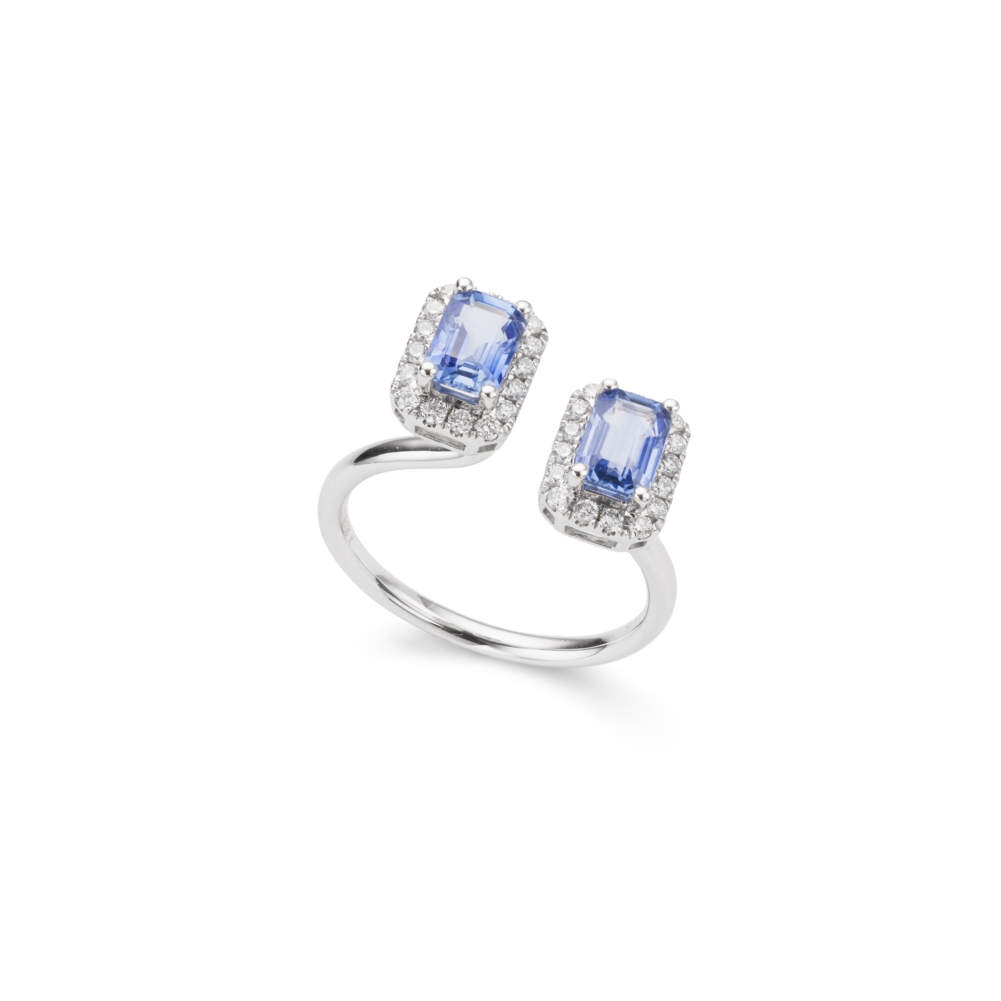 A sapphire and diamond ring