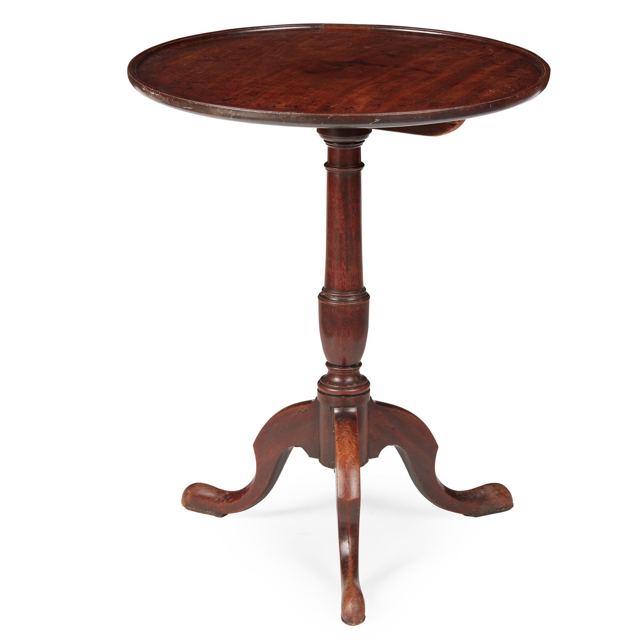 A GEORGE III SNAP-TOP OCCASIONAL TABLE