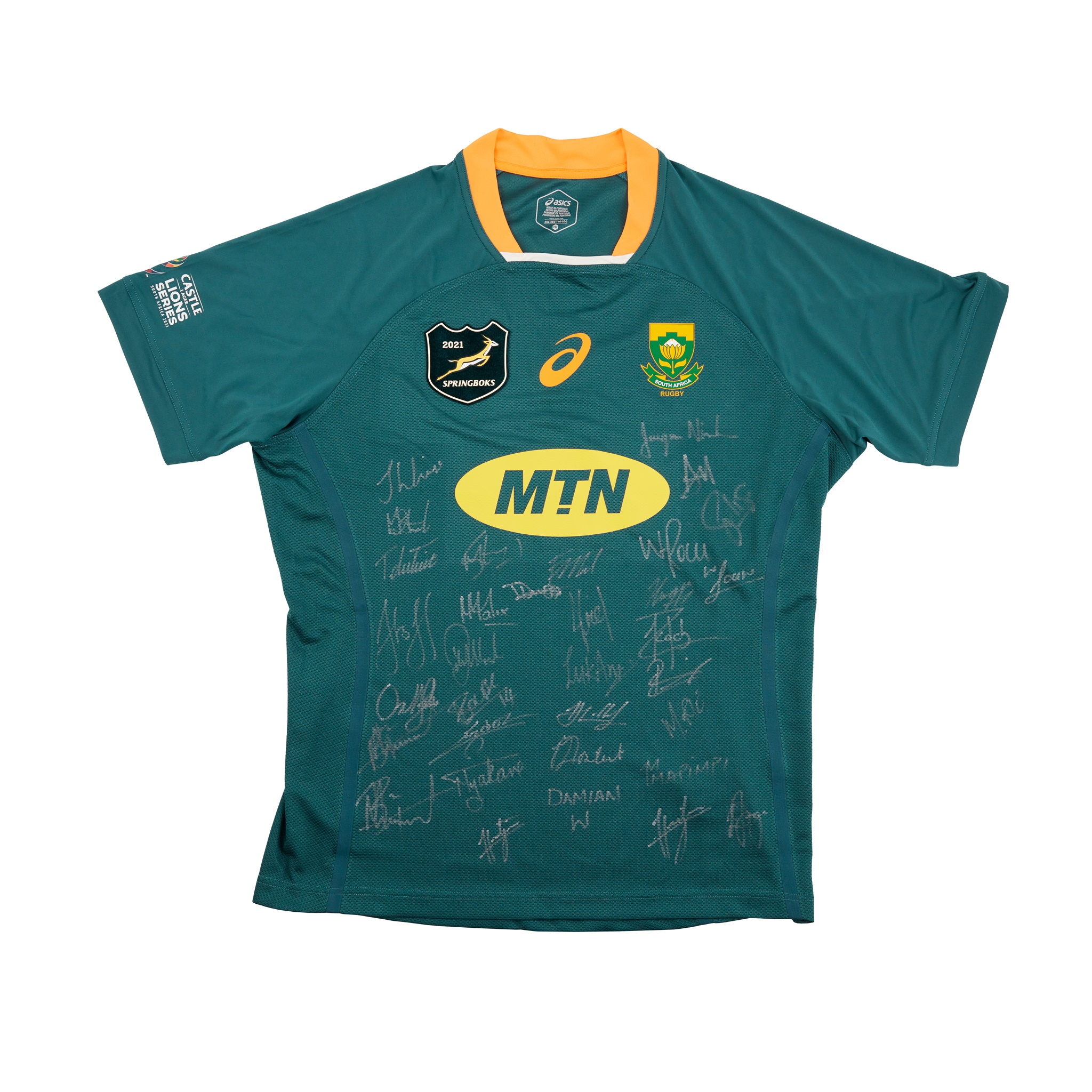 2021 TOUR: SOUTH AFRICAN (SPRINGBOKS) SIGNED RUGBY SHIRT