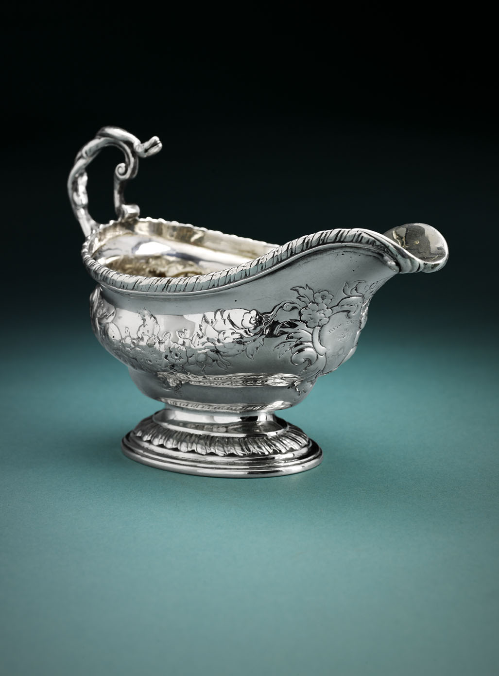 A George II sauceboat