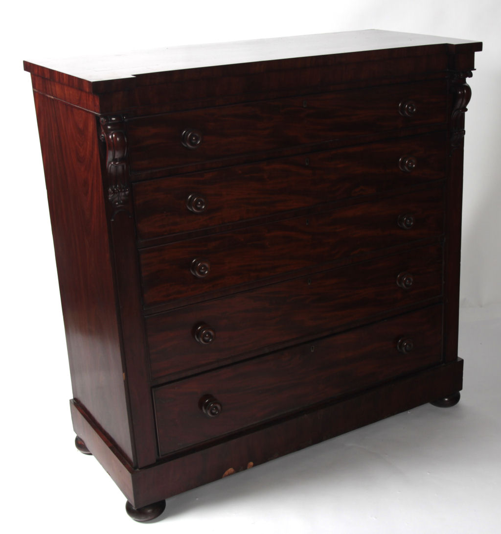 A Victorian mahogany chest