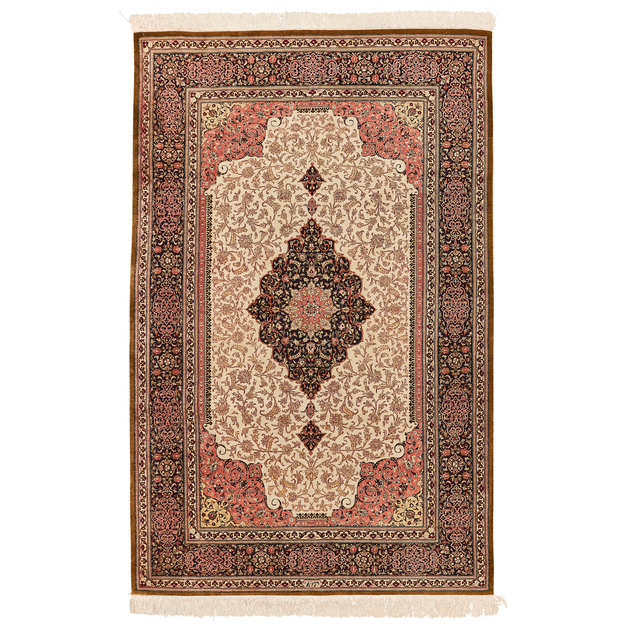 FINE QUM SILK RUG