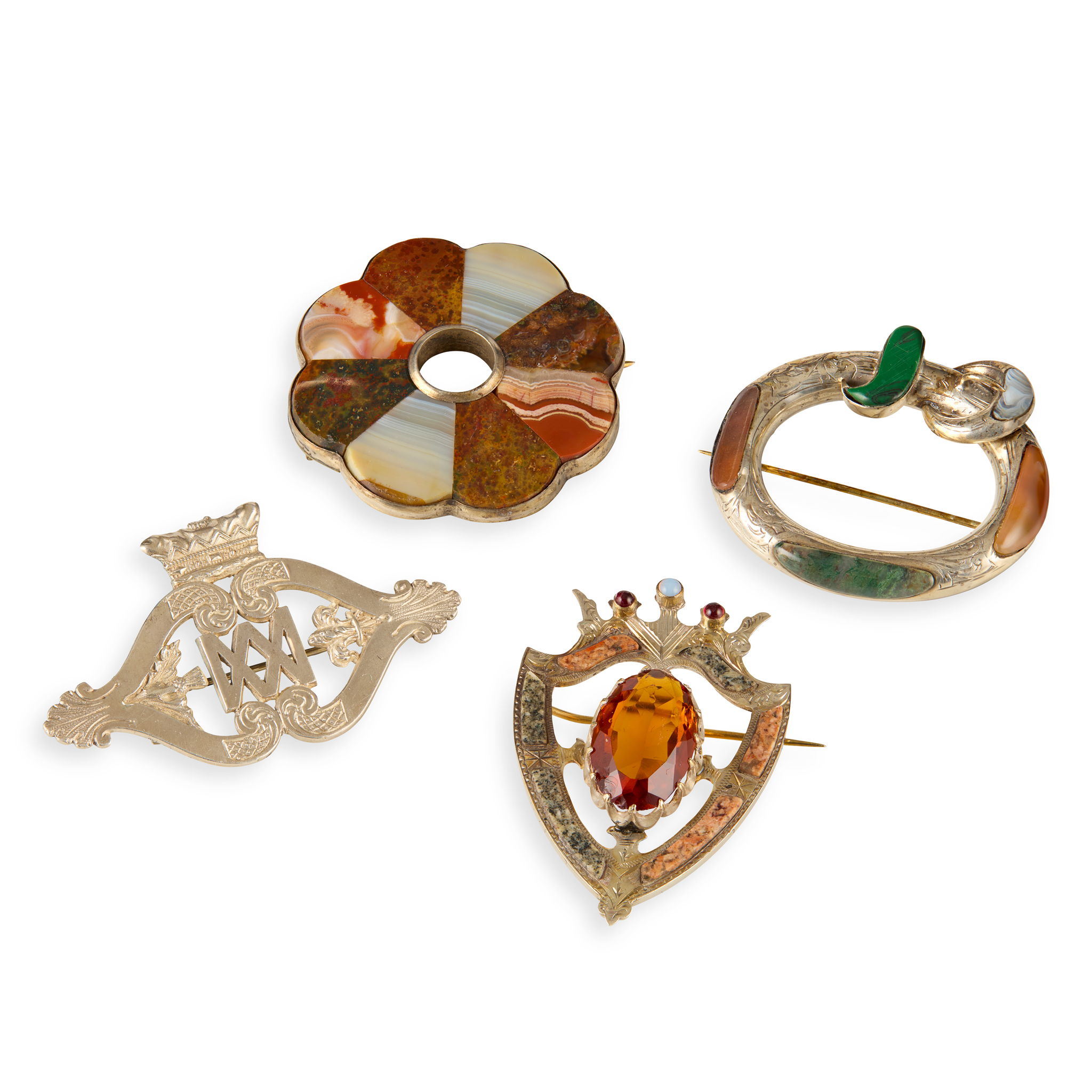 A COLLECTION OF FOUR SCOTTISH BROOCHES