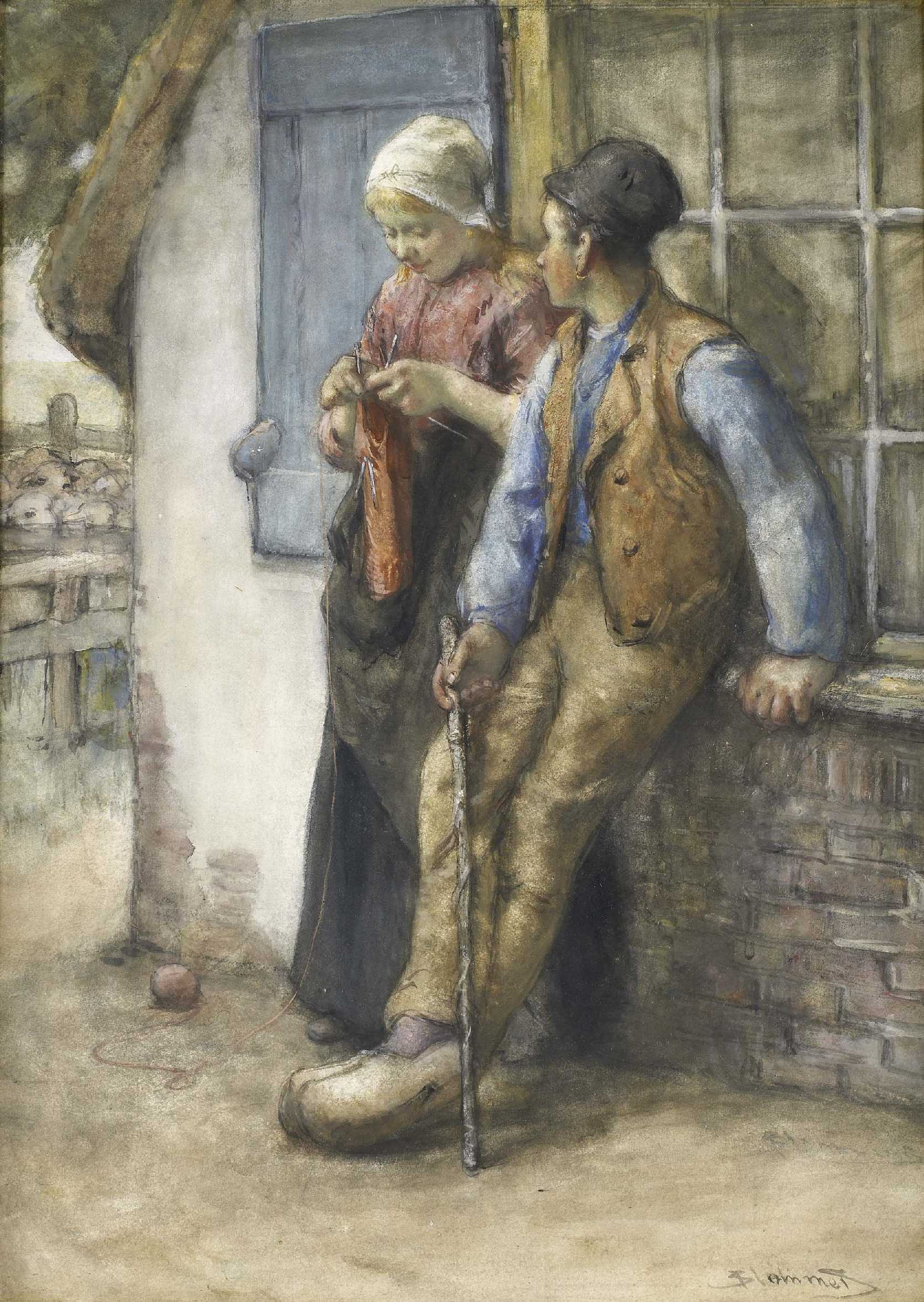 BERNARDUS JOHANNES BLOMMERS (DUTCH 1845-1914)