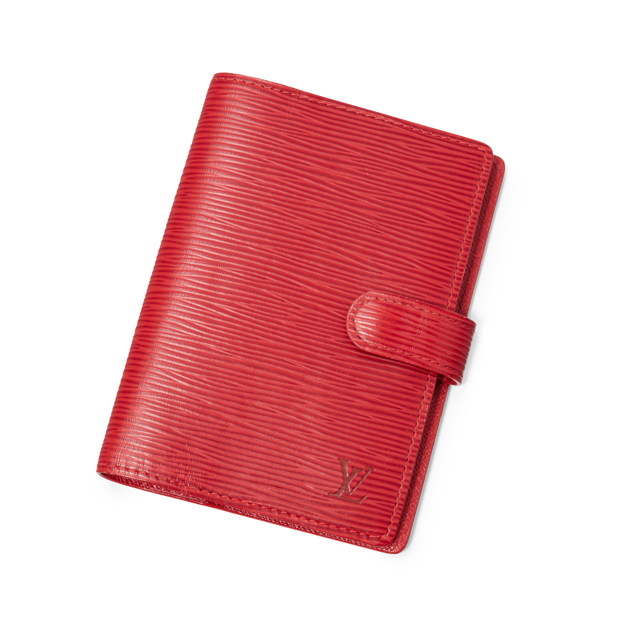 Louis Vuitton: A Red Epi Leather Agenda PM Notebook Cover