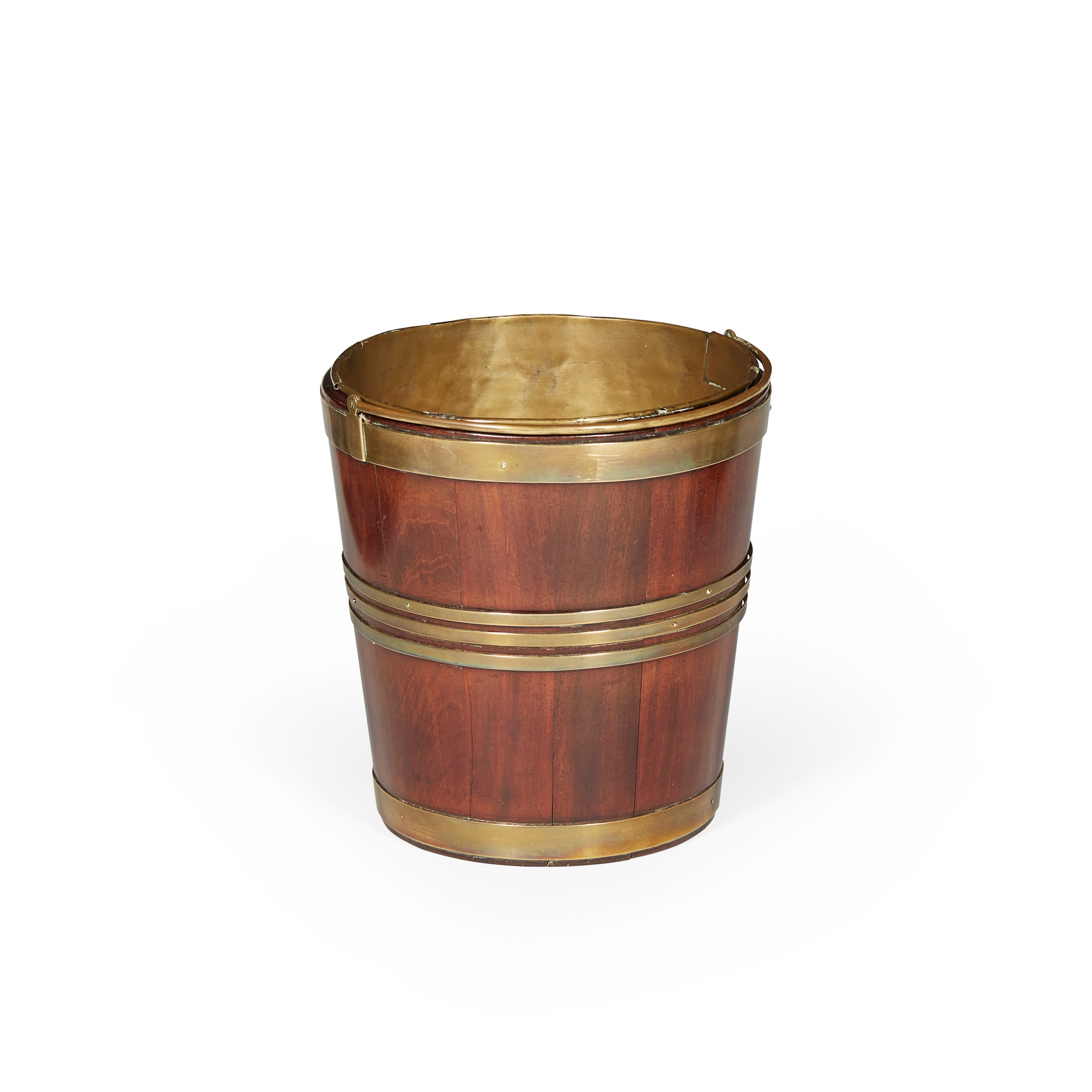 DUTCH MAHOGANY AND BRASS BUCKET