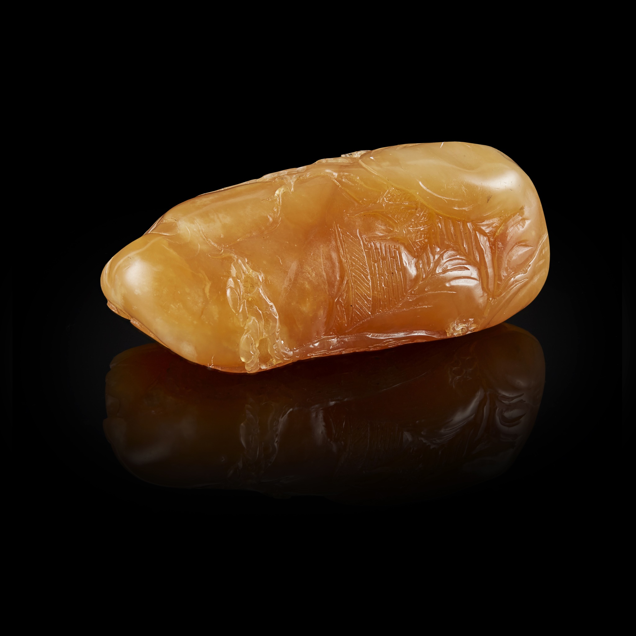 SOAPSTONE 'LANDSCAPE' CARVING