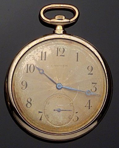 Past auction: Cartier A Gentleman's gold cased slimline evening