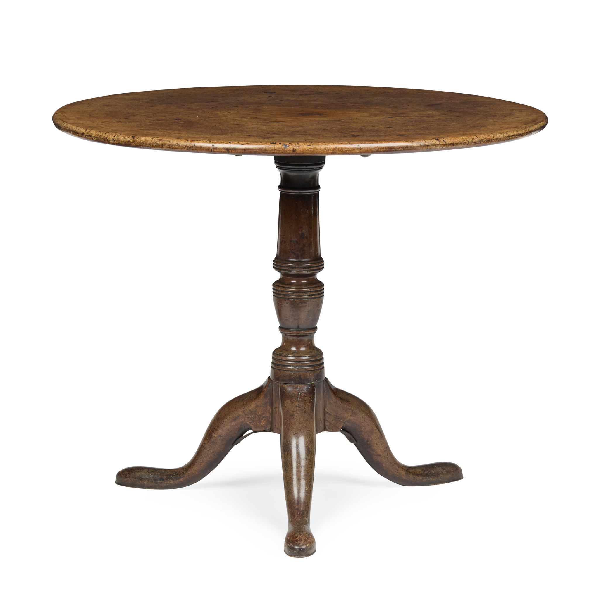 LATE GEORGE II MAHOGANY TEA TABLE