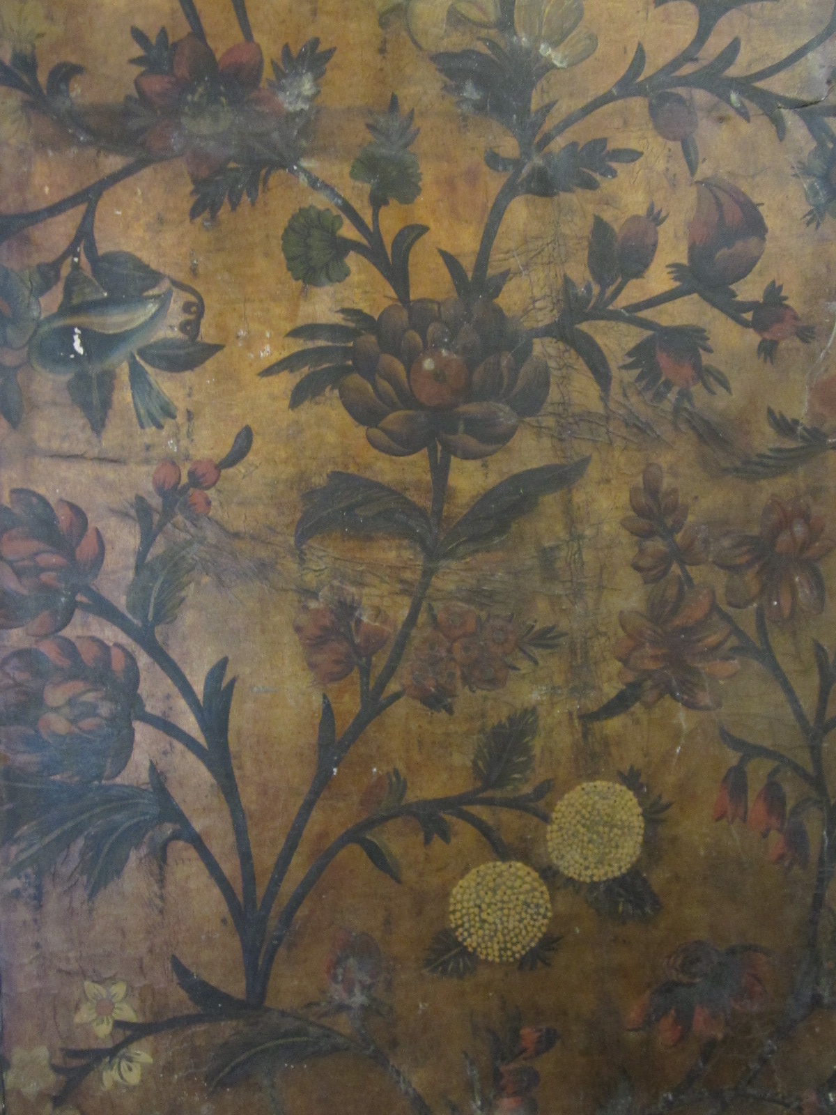 SPANISH LEATHER FIVE FOLD SCREEN