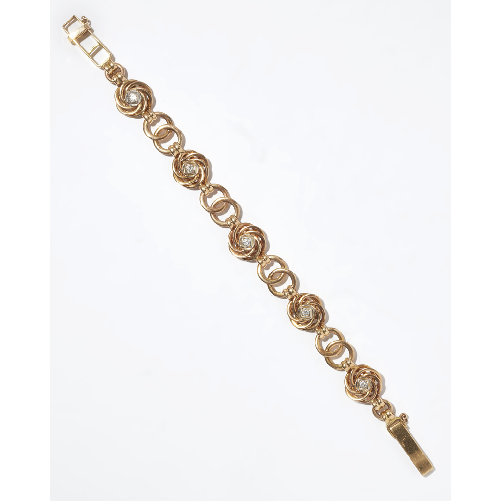 A diamond set bracelet