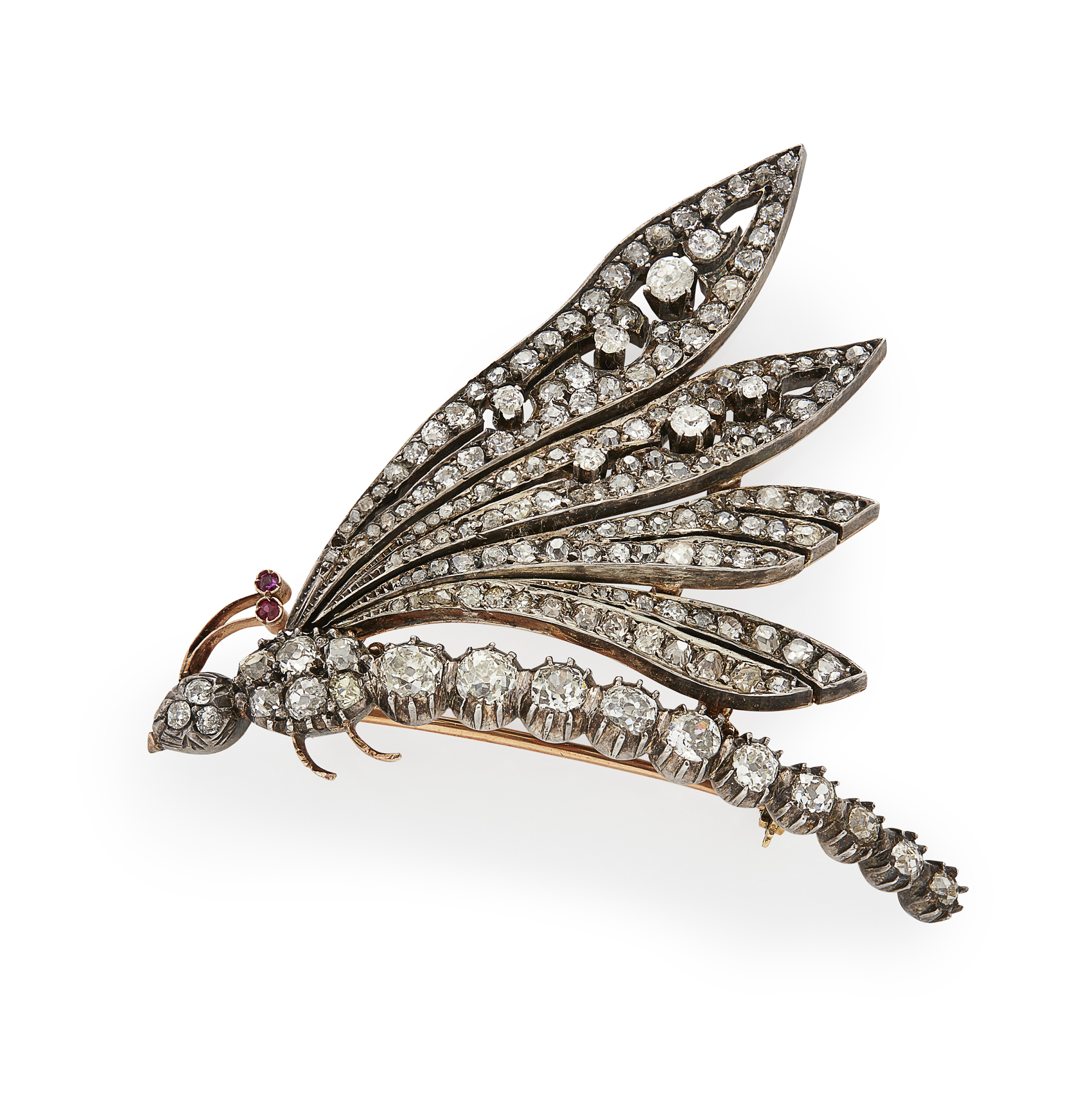 A late 19th Century diamond set brooch