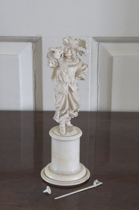 A 19th century French carved ivory figure