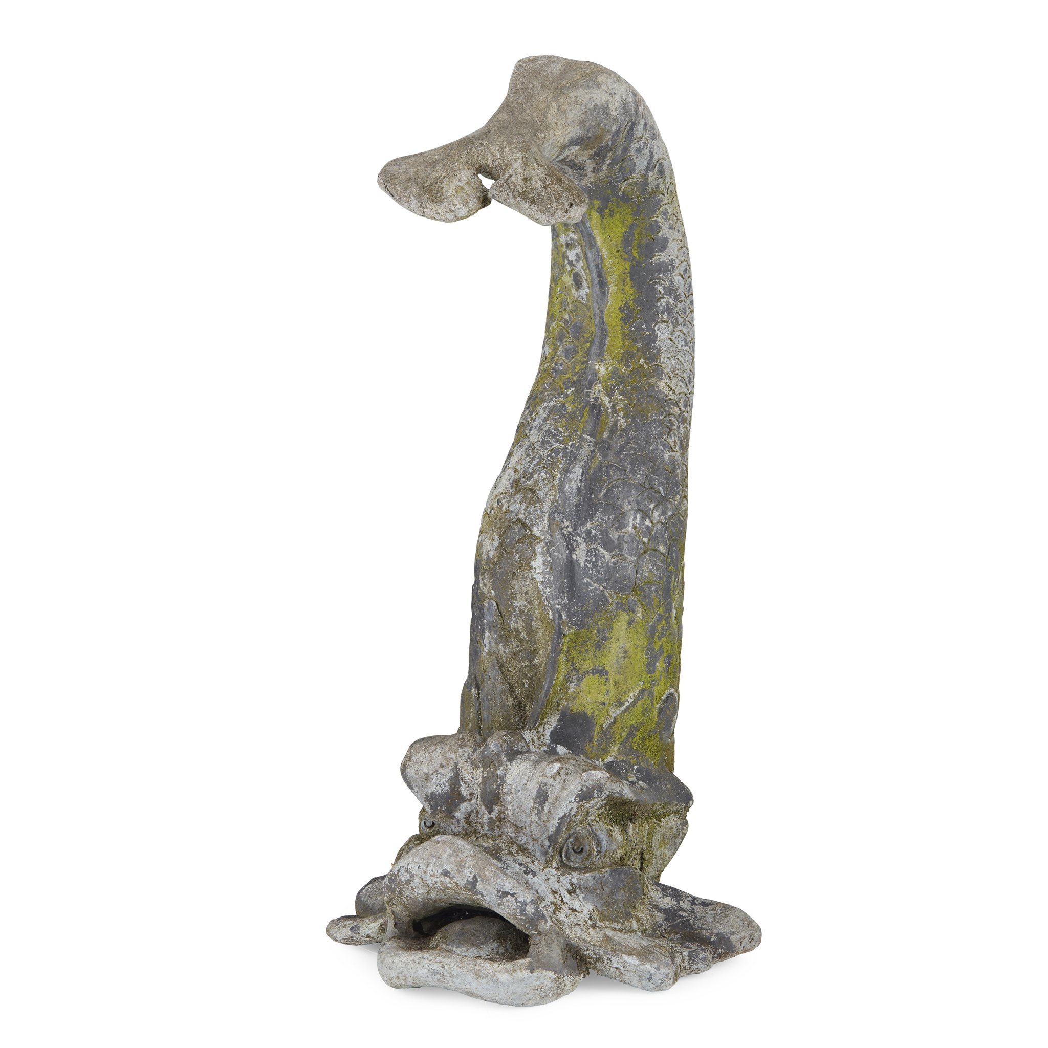 LEAD DOLPHIN FOUNTAIN SPOUT