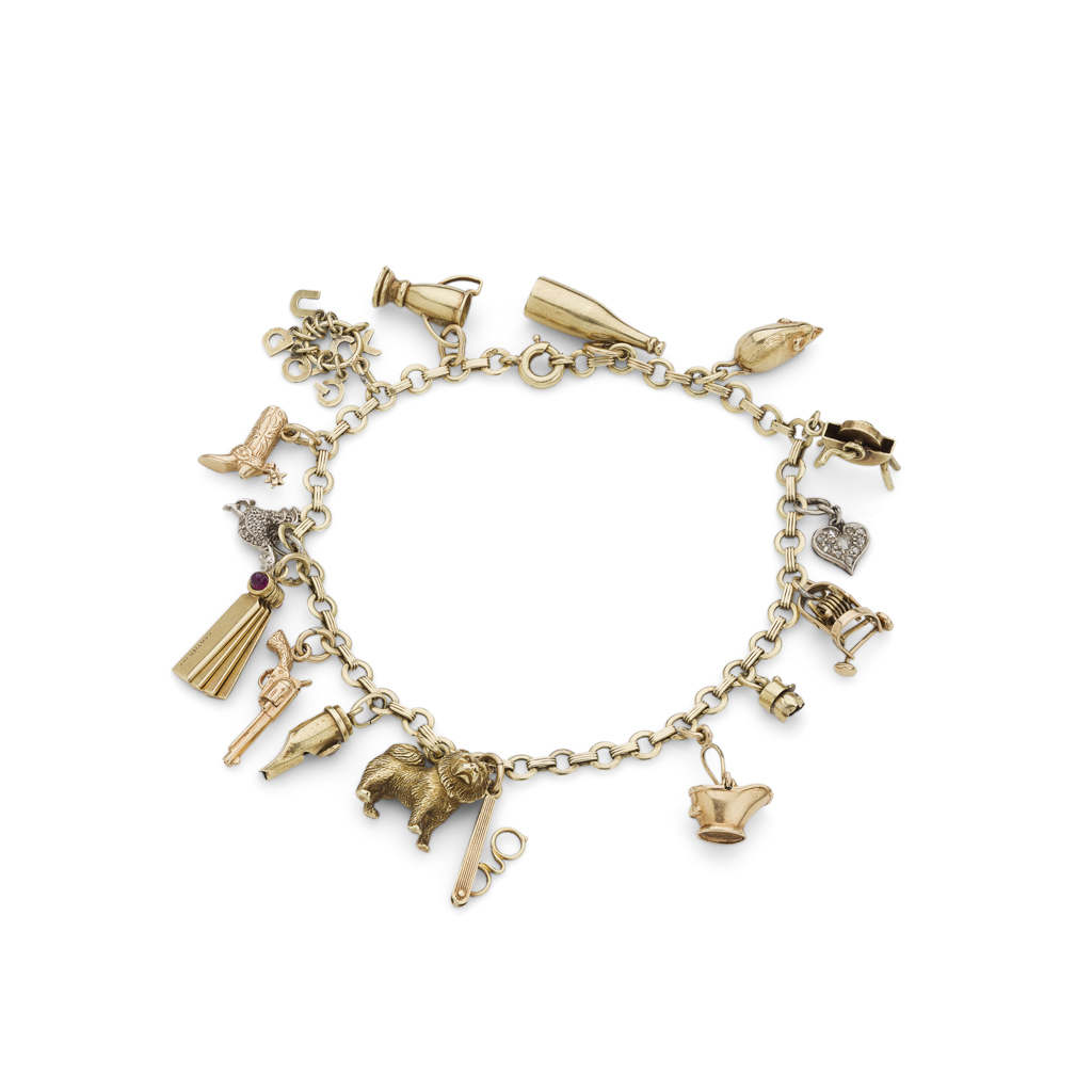 Attributed to Cartier - A charm bracelet