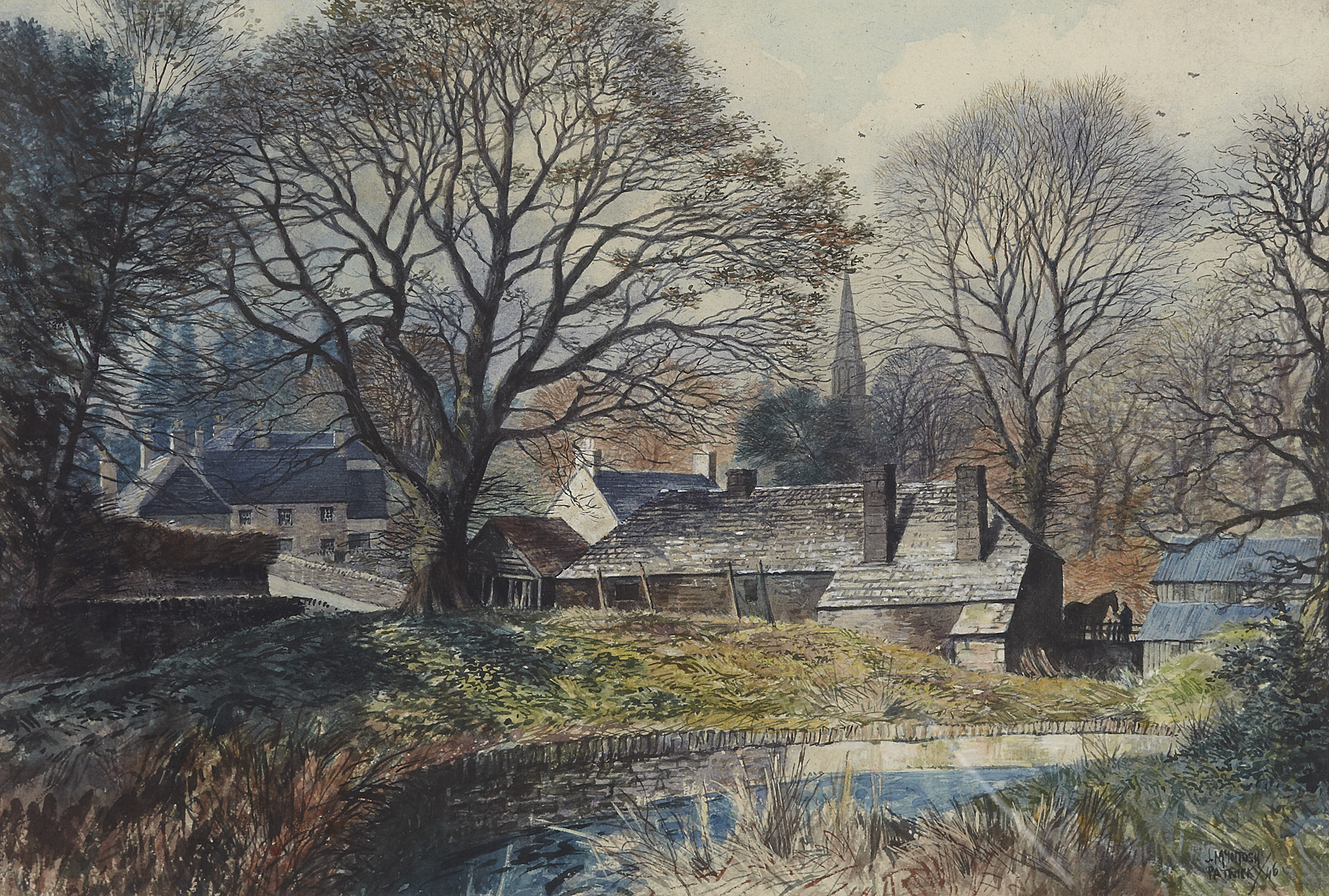 JAMES MCINTOSH PATRICK R.S.A., R.O.I., A.R.E., L.L.D (SCOTTISH 1907-1998)