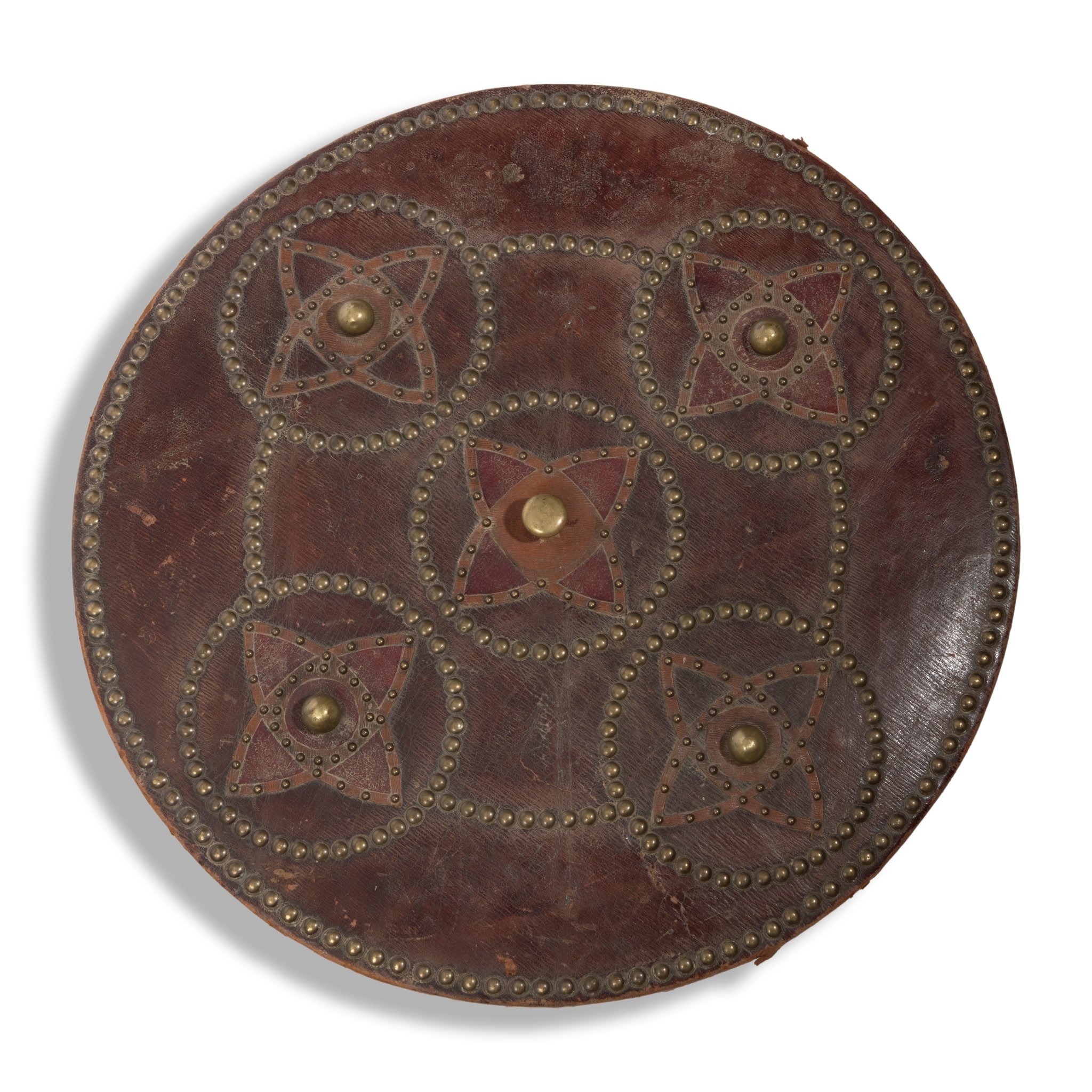 TWO CIRCULAR SHIELDS (TARGETS) IN SCOTTISH 18TH CENTURY STYLE