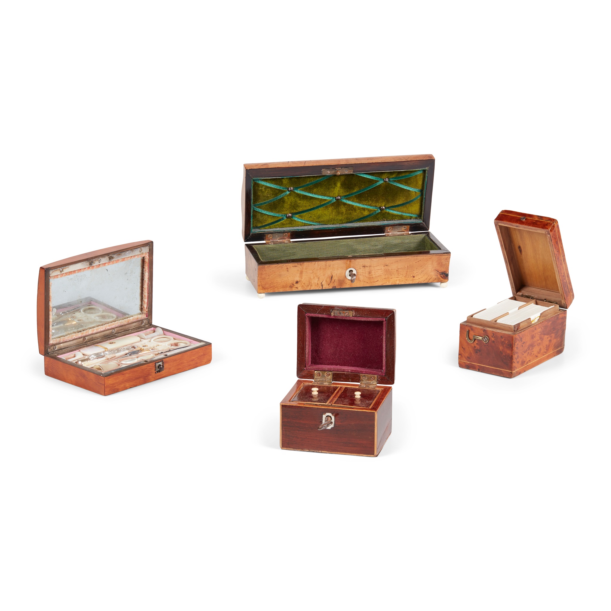 GROUP OF FOUR SMALL BOXES