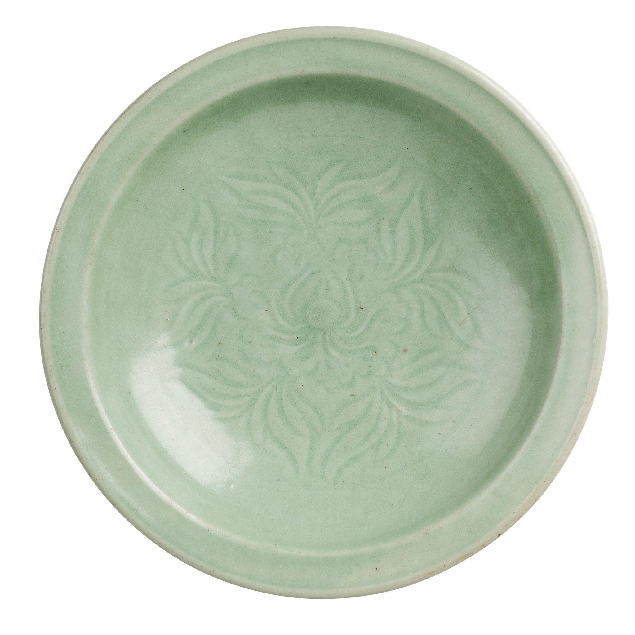 CELADON 'FLOWER' PLATE