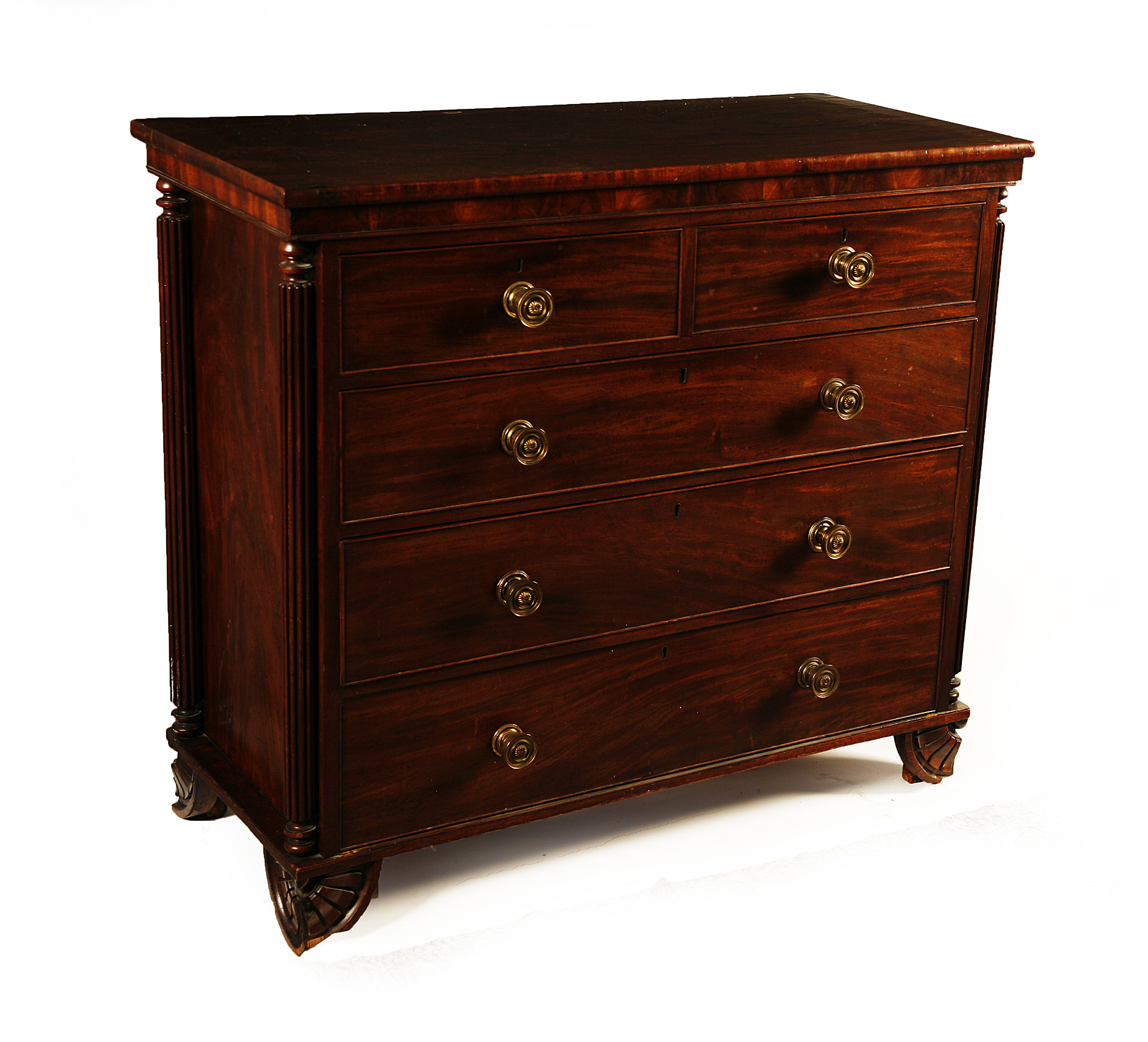 REGENCY MAHOGANY CHEST