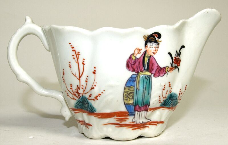 An 18th century Worcester cream jug, circa 1770