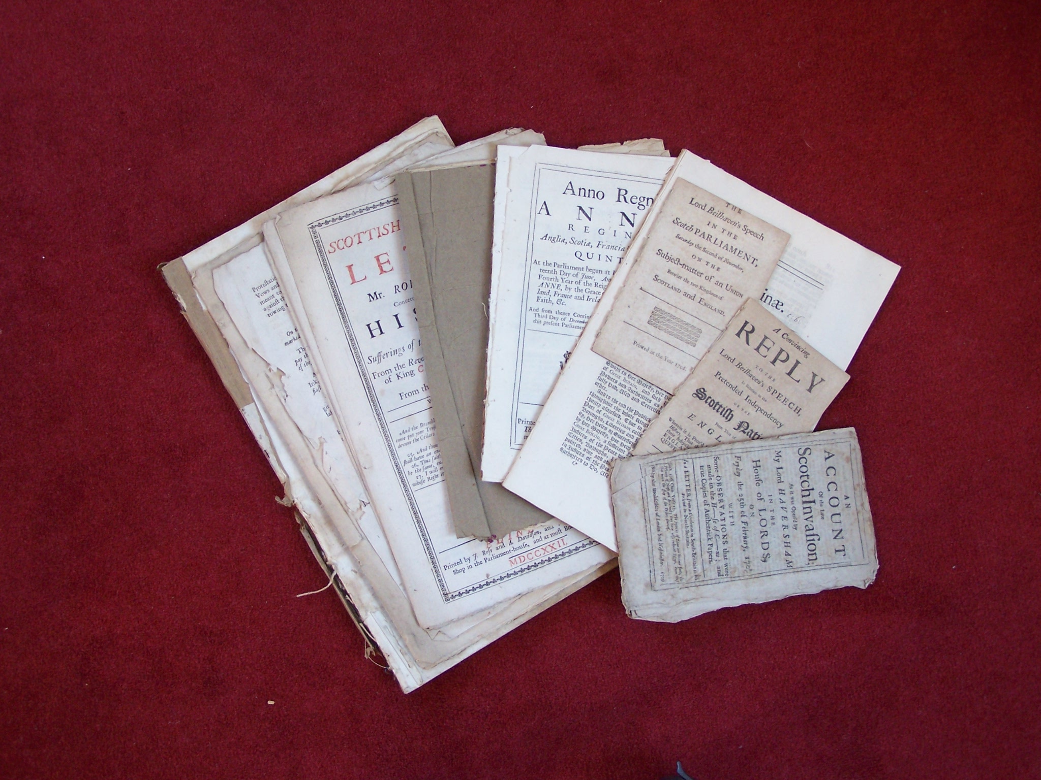 Pamphlets - Scottish Union