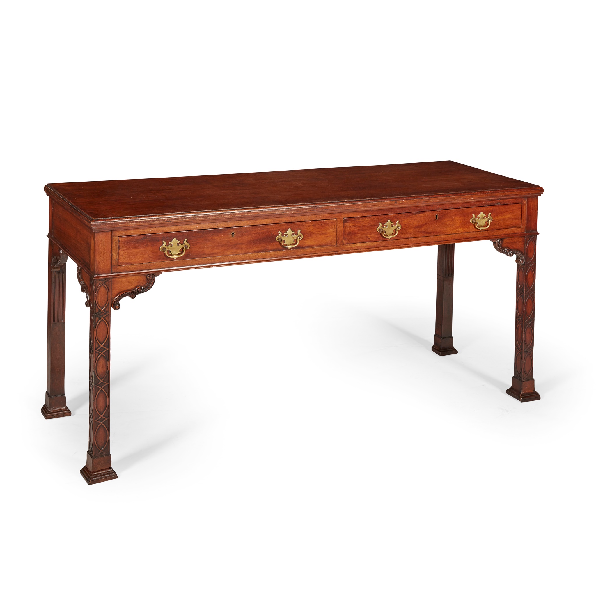 CHIPPENDALE REVIVAL MAHOGANY SIDE TABLE