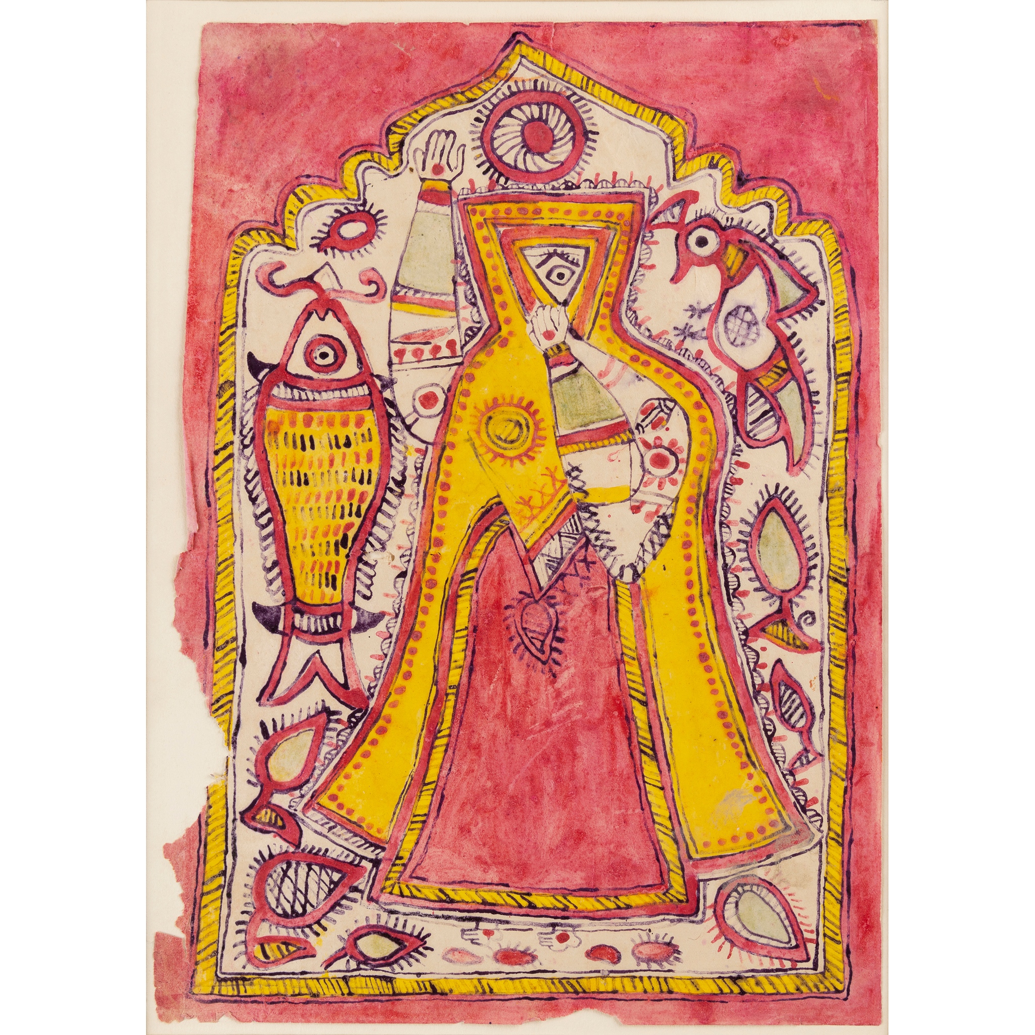 'VEILED BRIDE WITH FISH’ BY A MAITHIL KAYASTH WOMAN