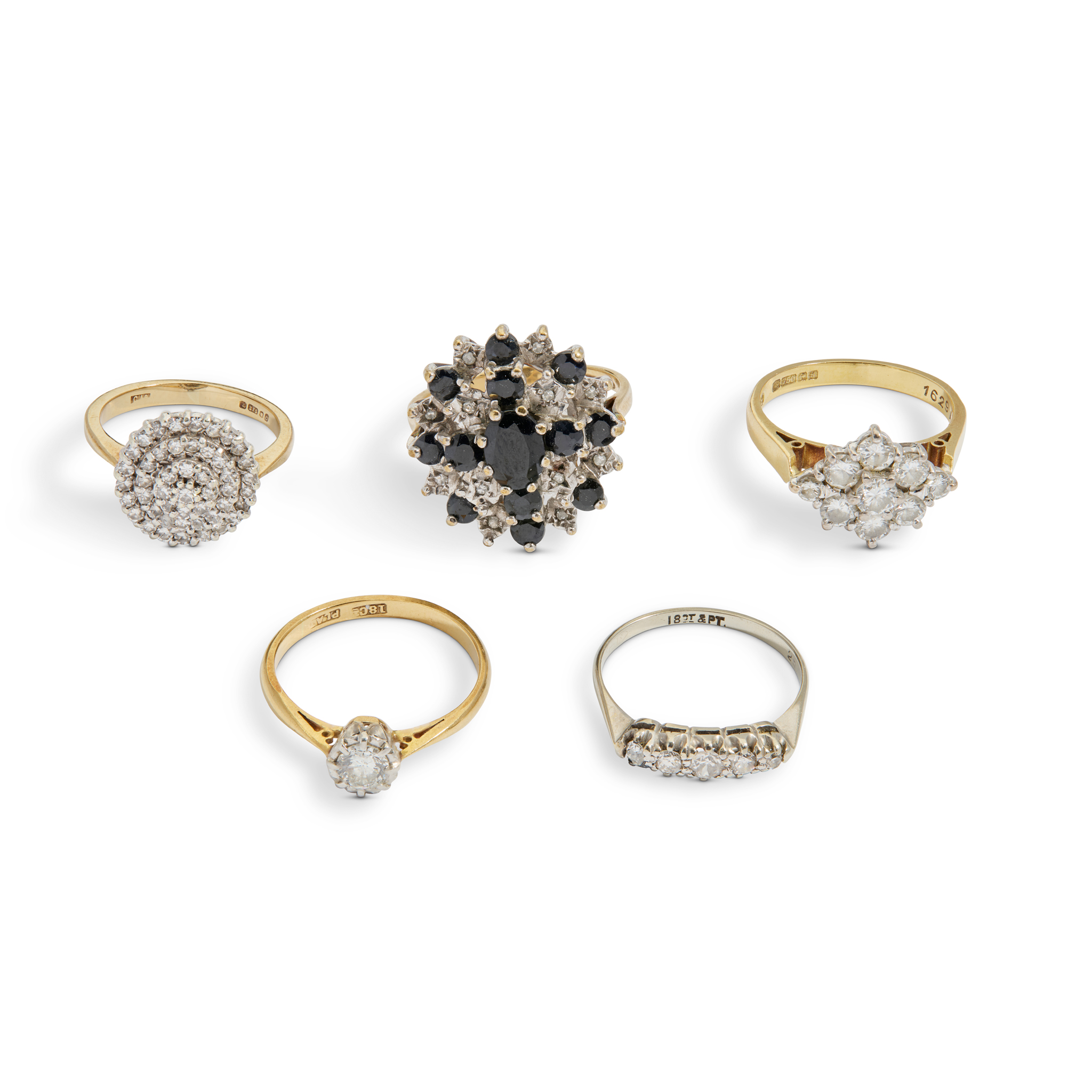 A collection of diamond rings