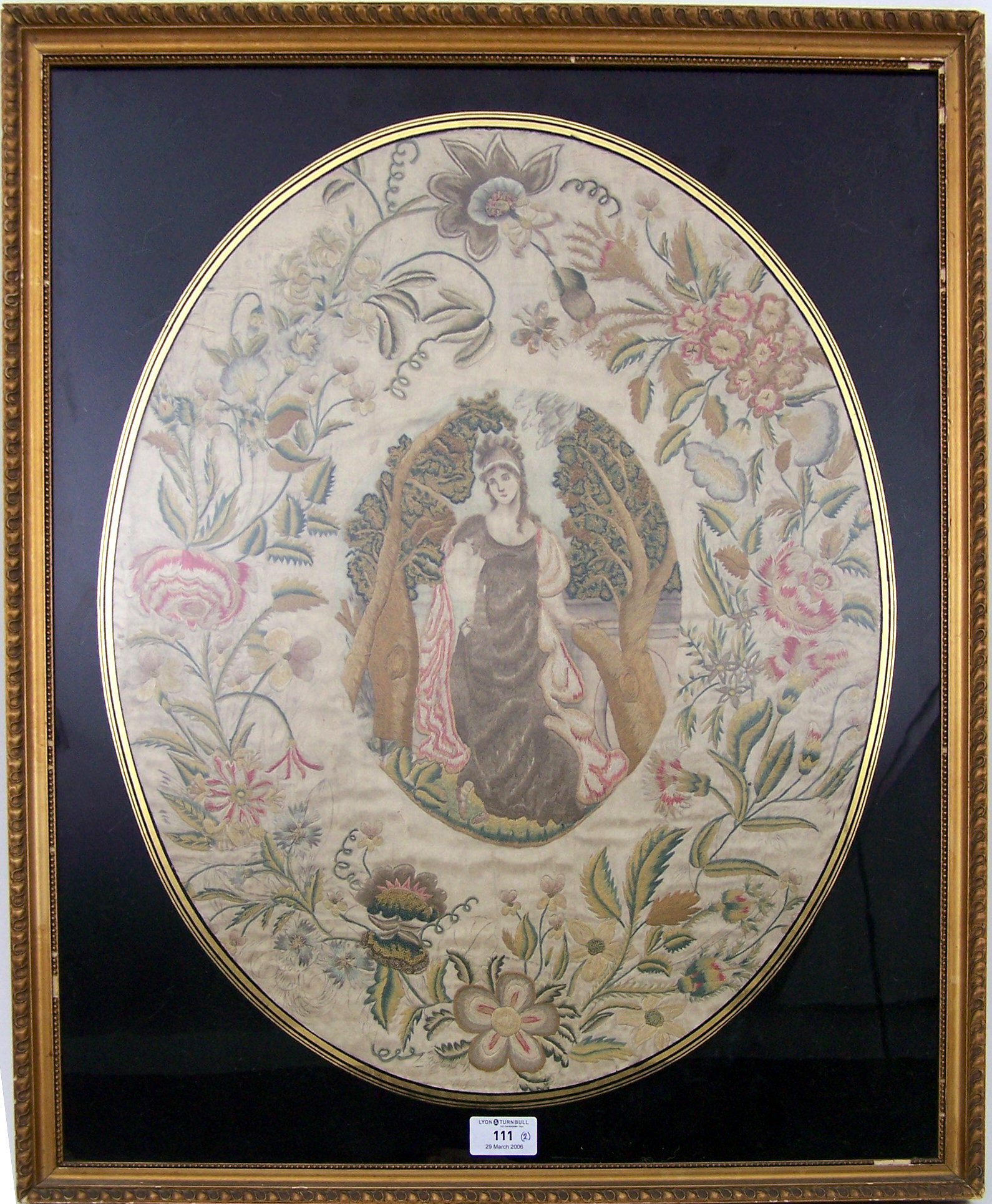 Two early 19th century silkwork pictures,