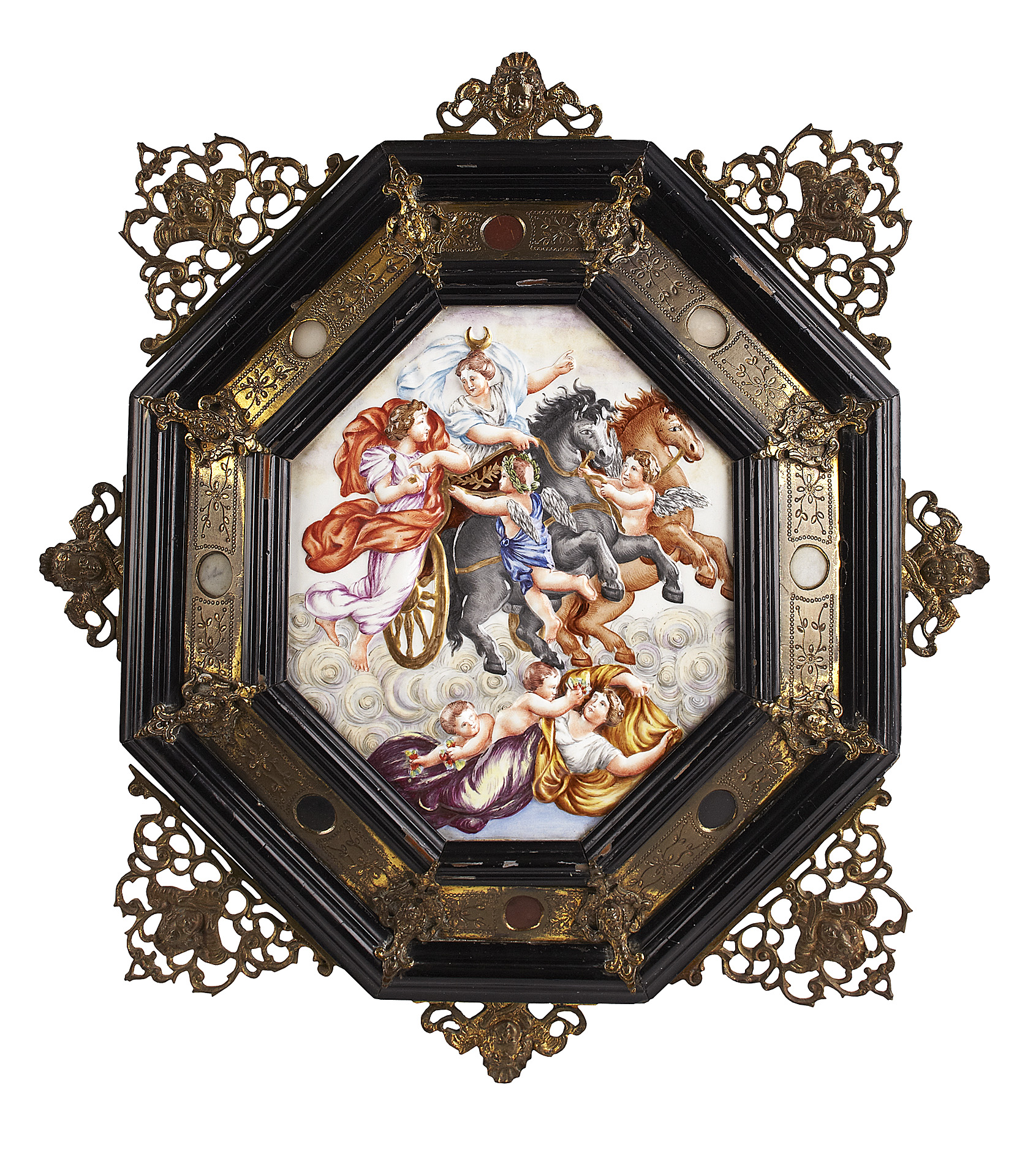 CAPODIMONTE PORCELAIN PLAQUE