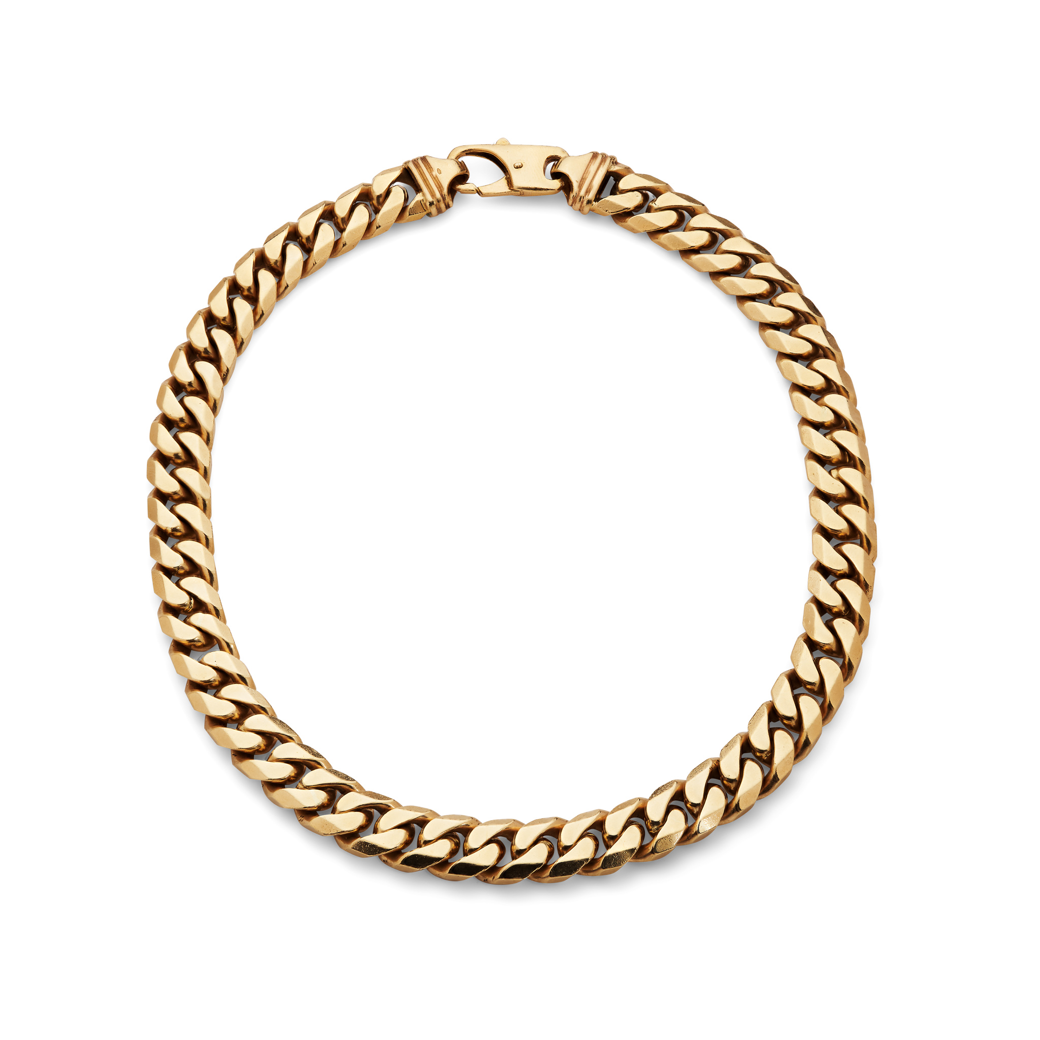 A curb-link neck chain