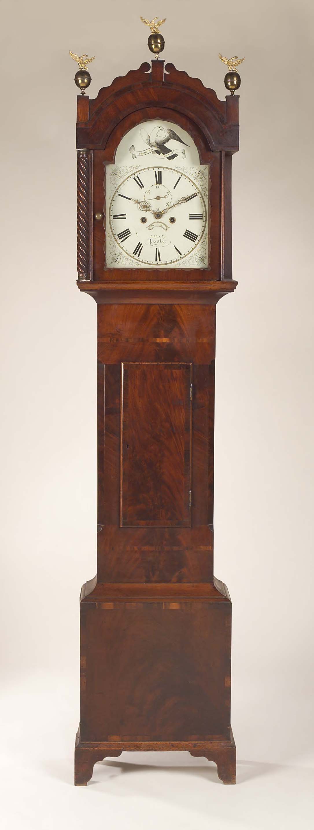 Lilly, Poole A 19th century 8-day mahogany longcase clock,