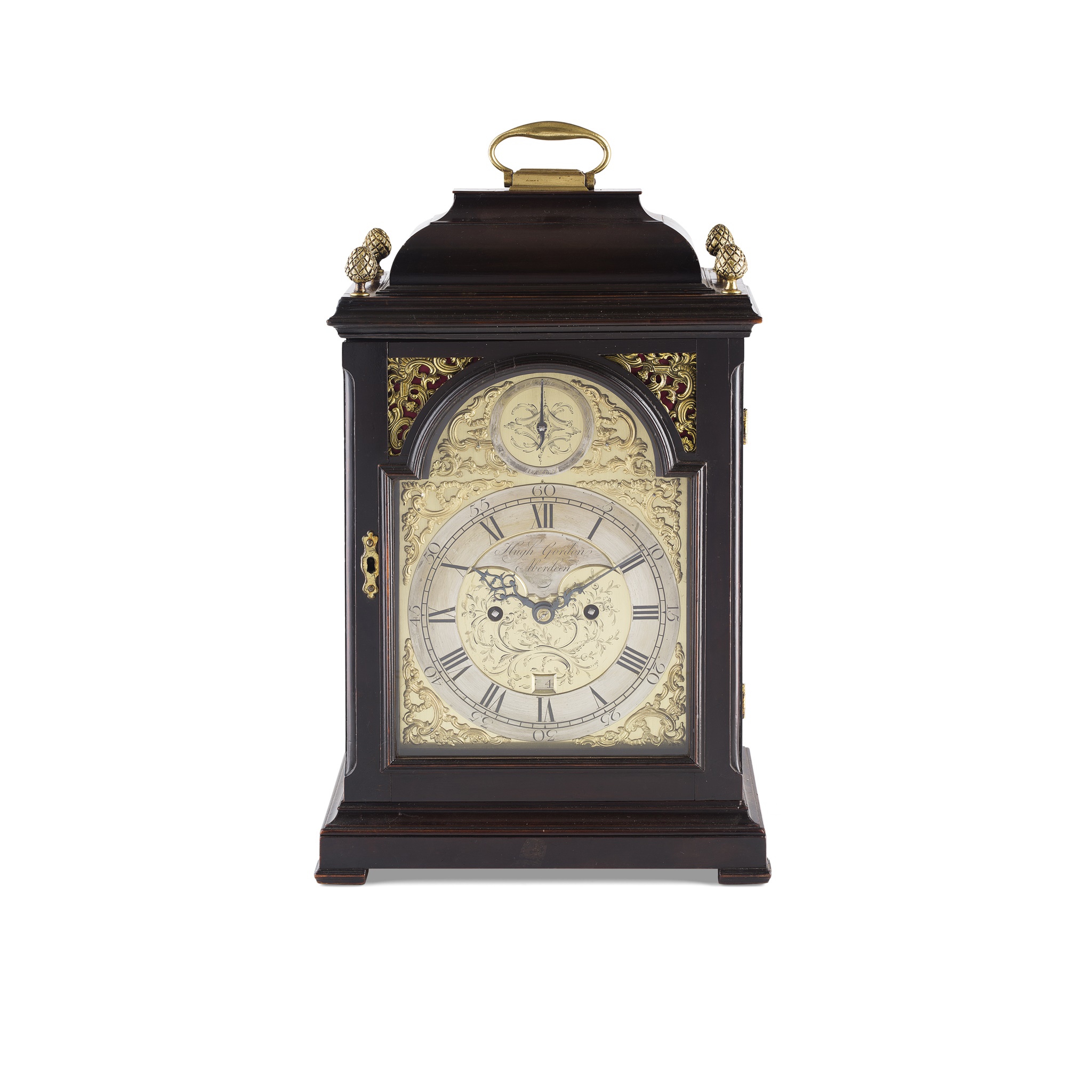 RARE SCOTTISH GEORGE III EBONISED BRACKET CLOCK, HUGH GORDON ABERDEEN