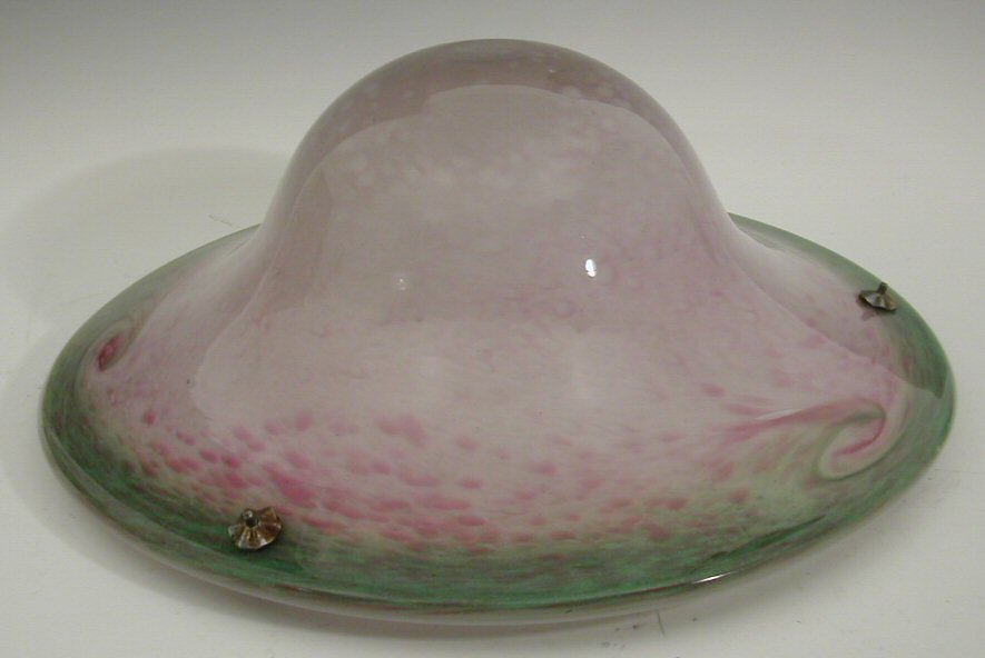 A Monart glass ceiling light,