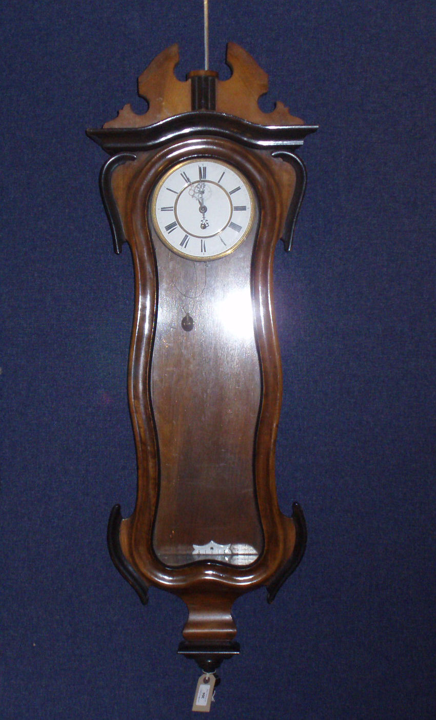 A 19th century Vienna wall clock