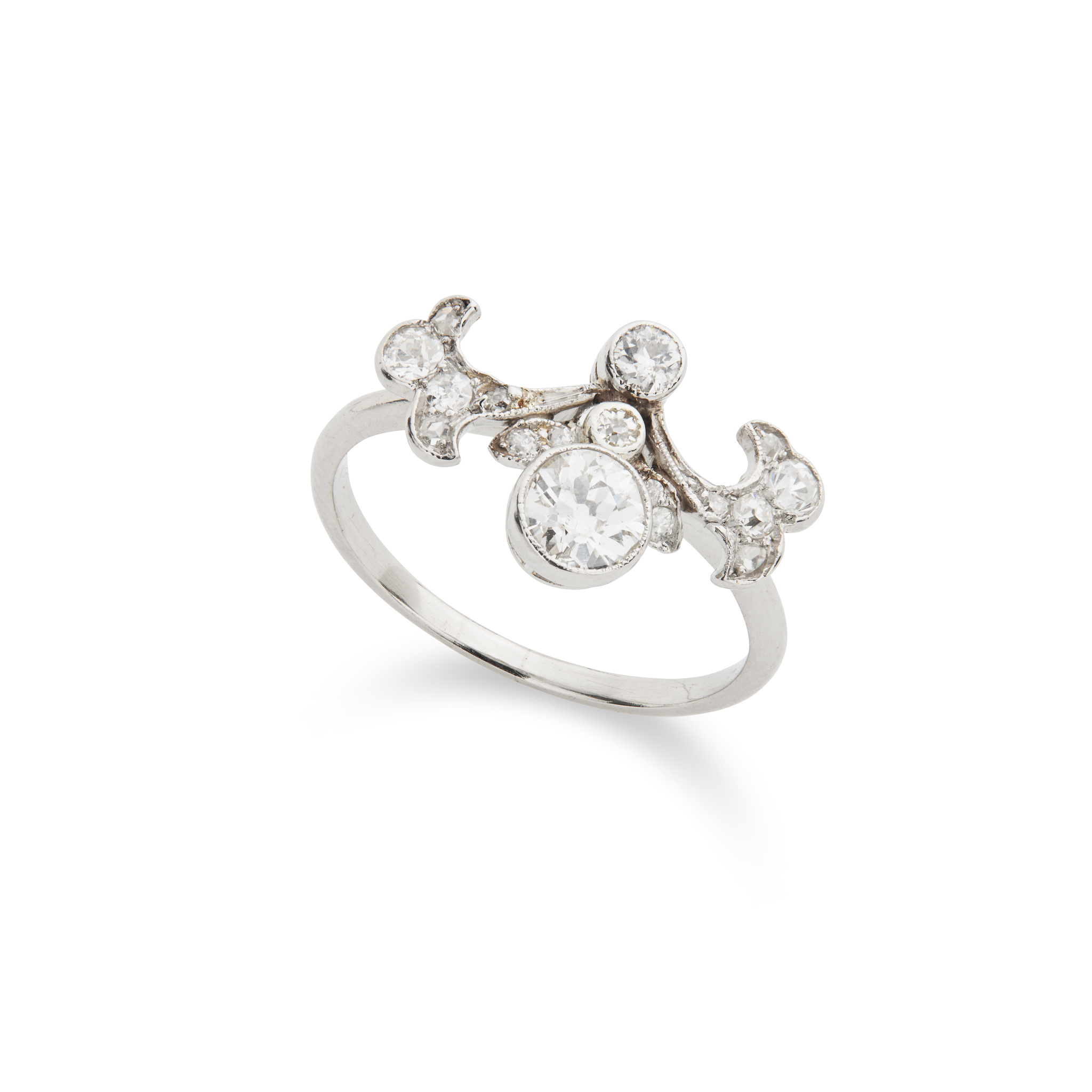 A diamond dress ring
