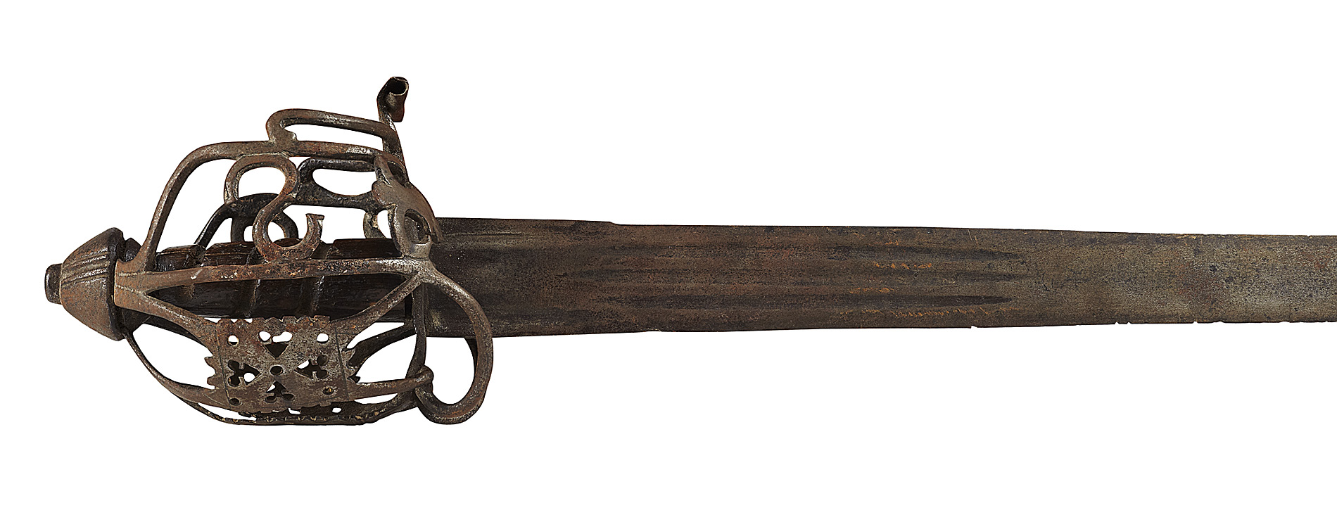 SCOTTISH BASKET HILTED BROAD SWORD