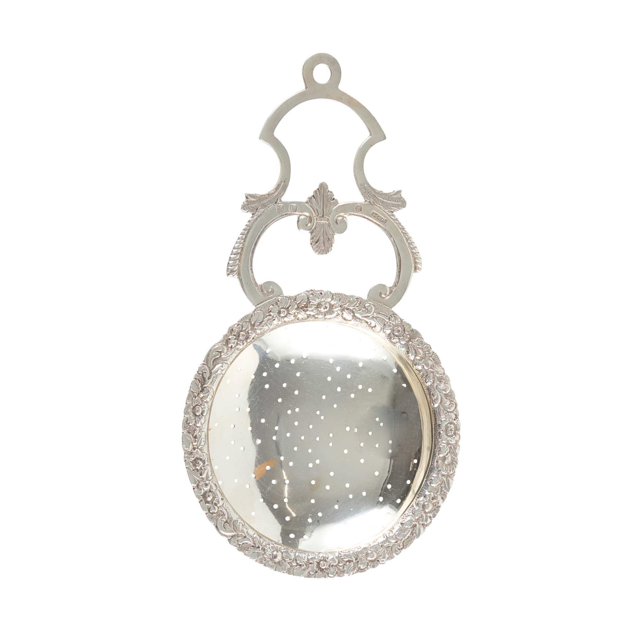 A GEORGE IV PUNCH STRAINER