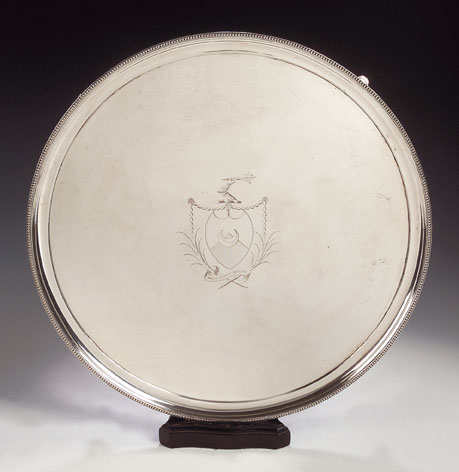 A large plated salver