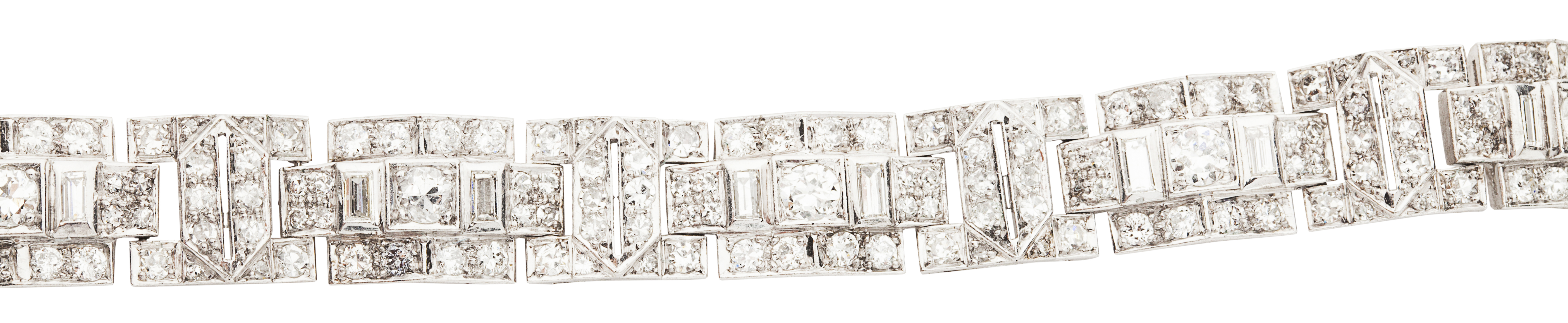 An Art Deco diamond set bracelet