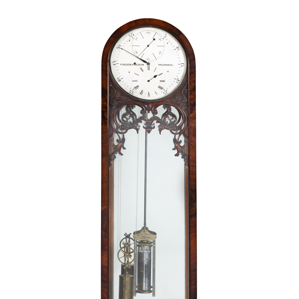 SCOTTISH VICTORIAN MAHOGANY LONGCASE REGULATOR, FERGUSON MACBEAN, INVERNESS