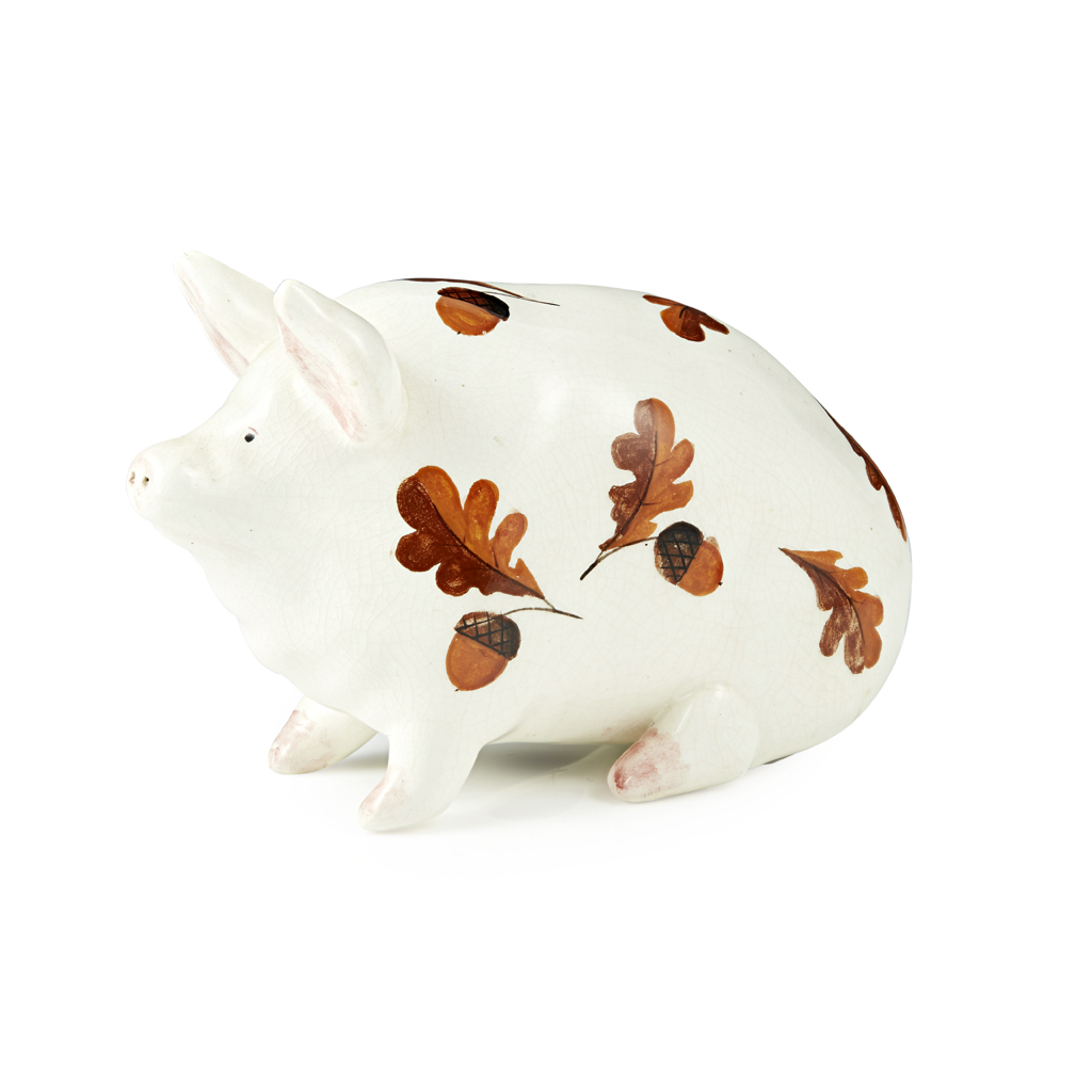 A SMALL WEMYSS WARE PIG