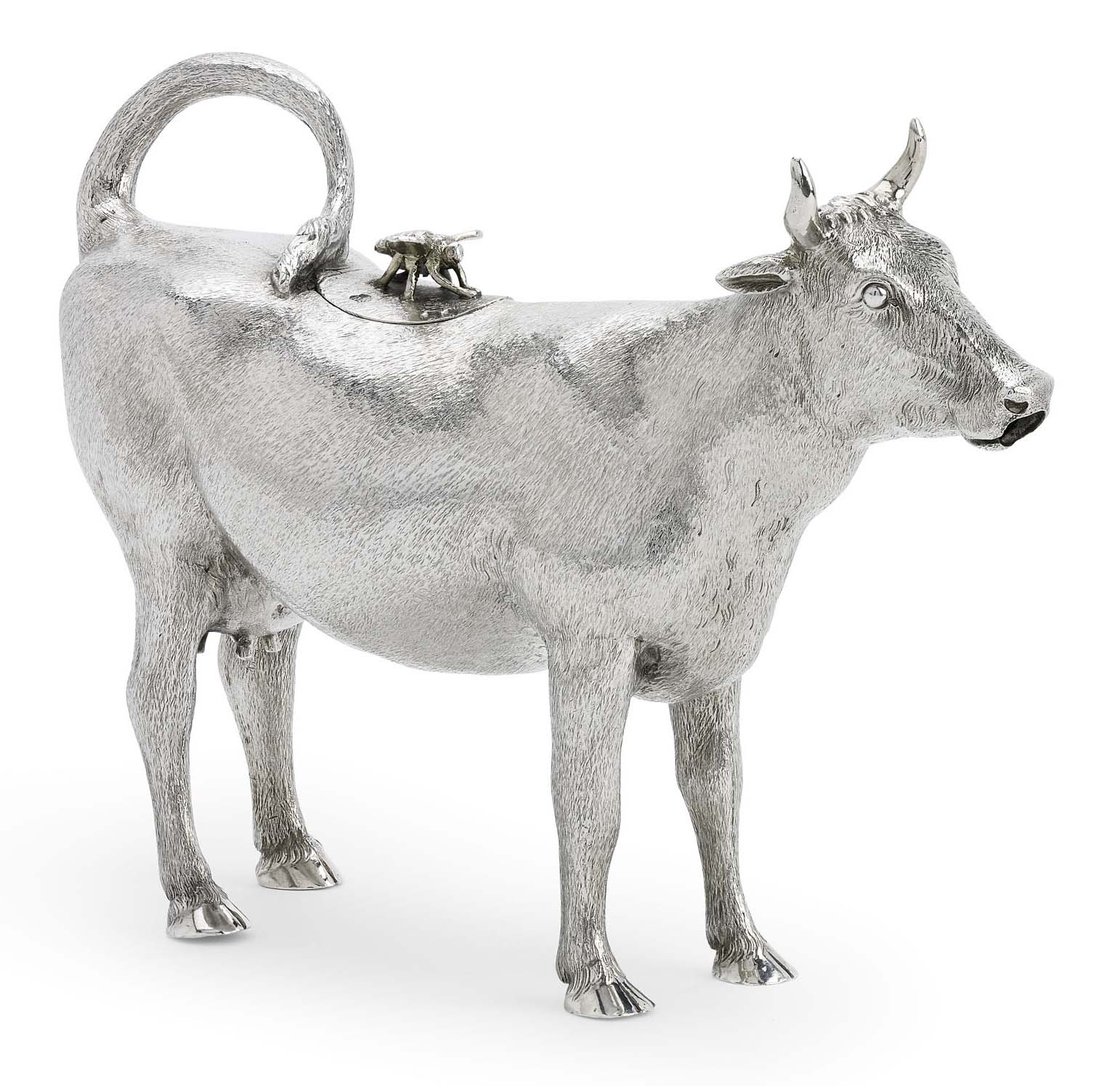 A Victorian silver cow creamer
