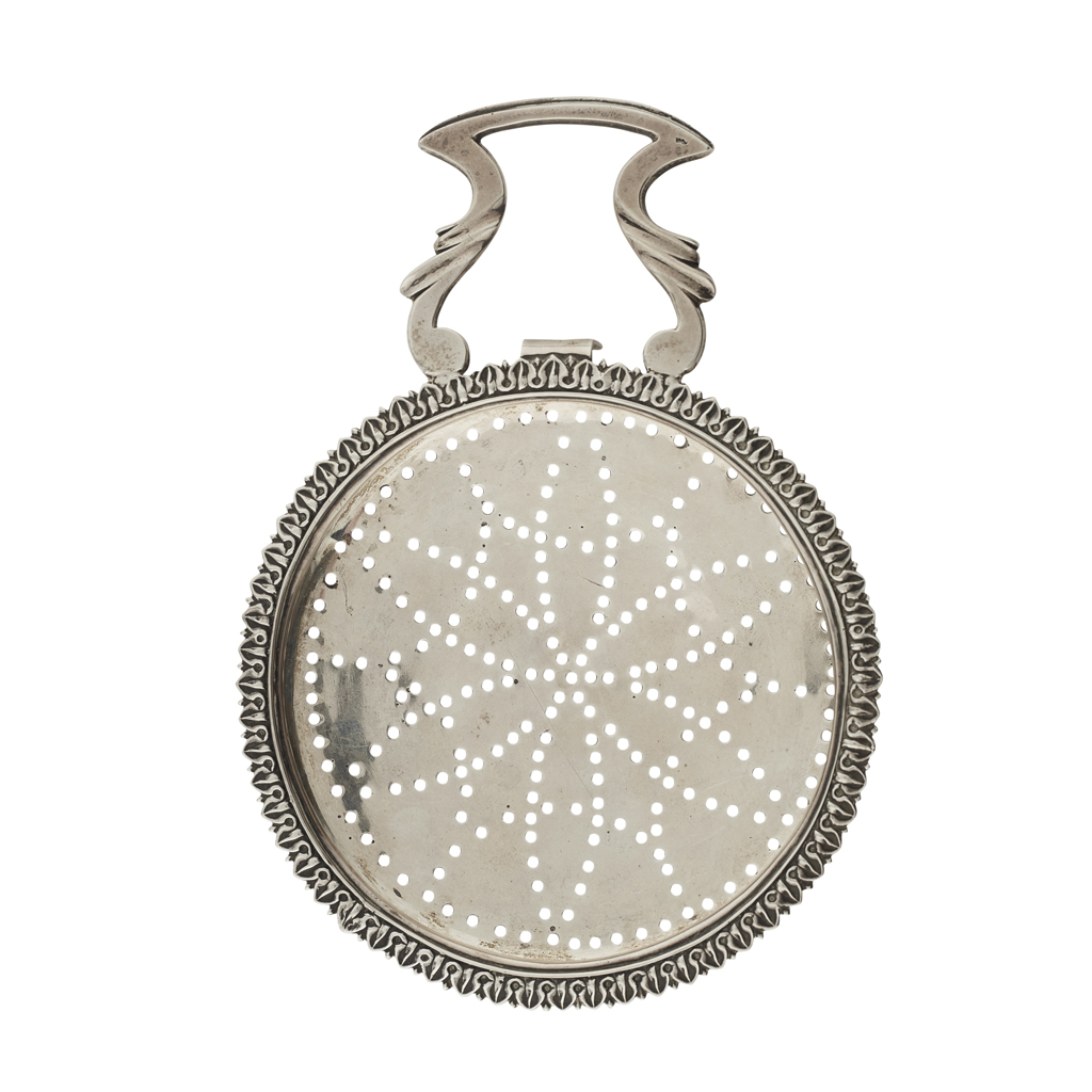 A GEORGE IV SINGLE HANDLED STRAINER