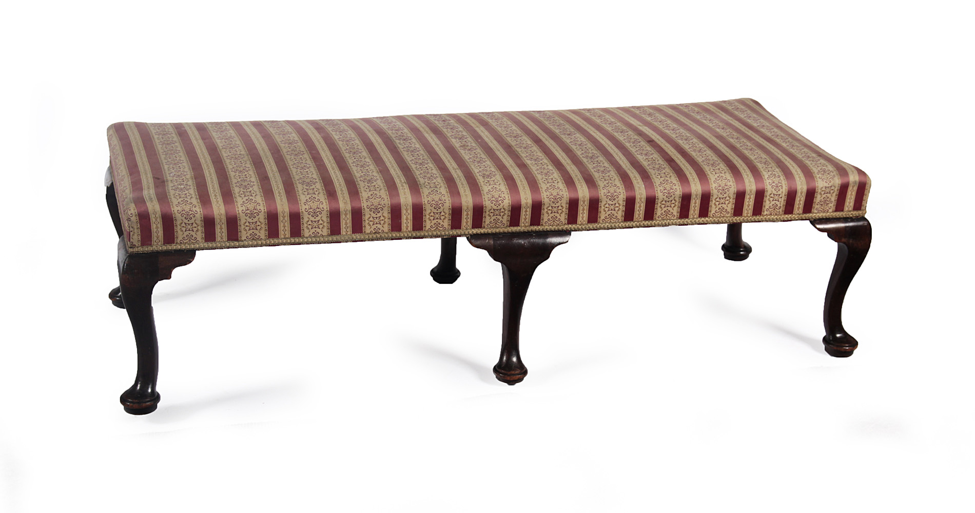 GEORGIAN STYLE LONG STOOL BY JOHN REID & SON GLASGOW