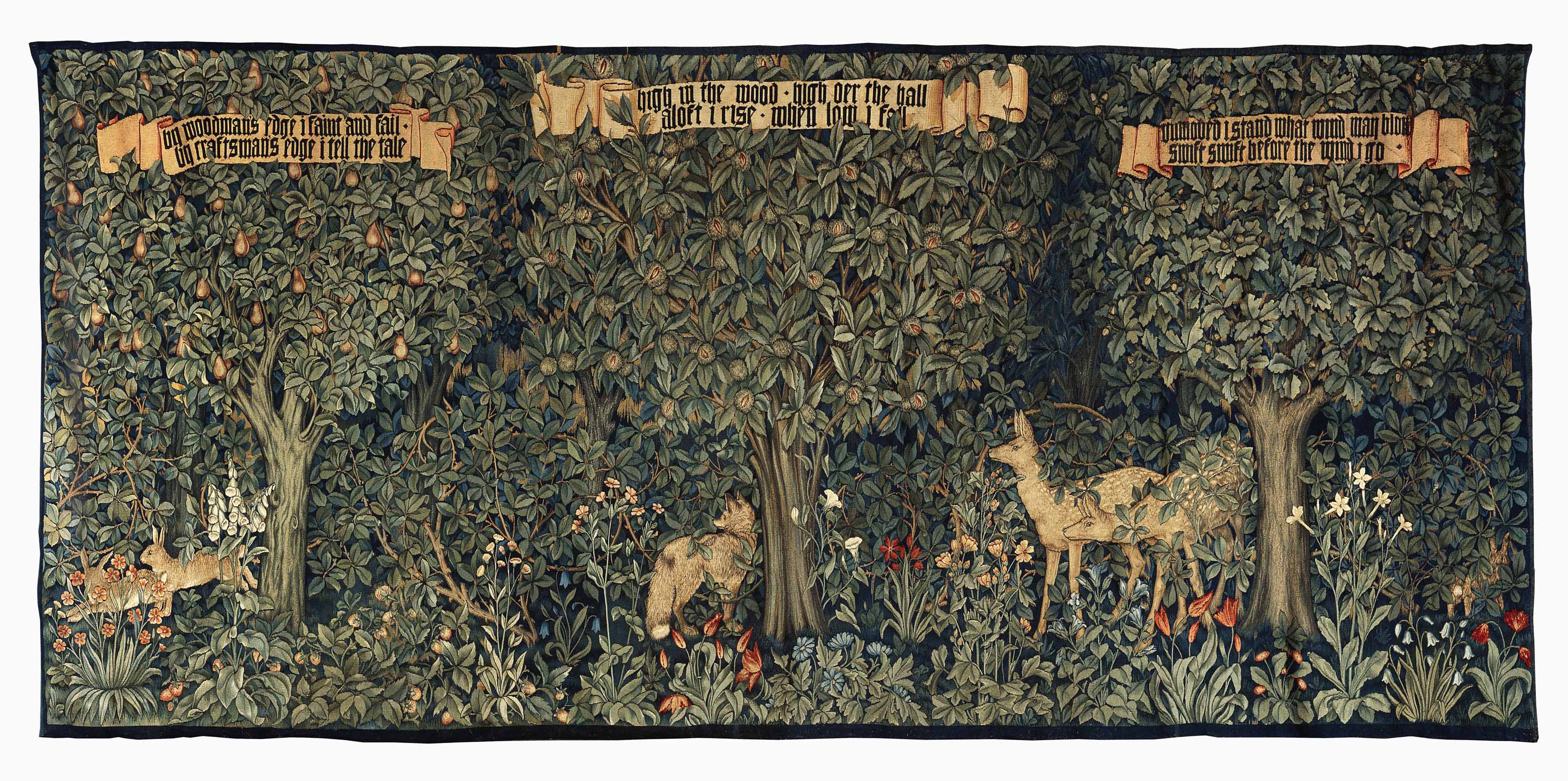 'Greenery' a Morris and Company tapestry designed by John Henry Dearle, 1892,