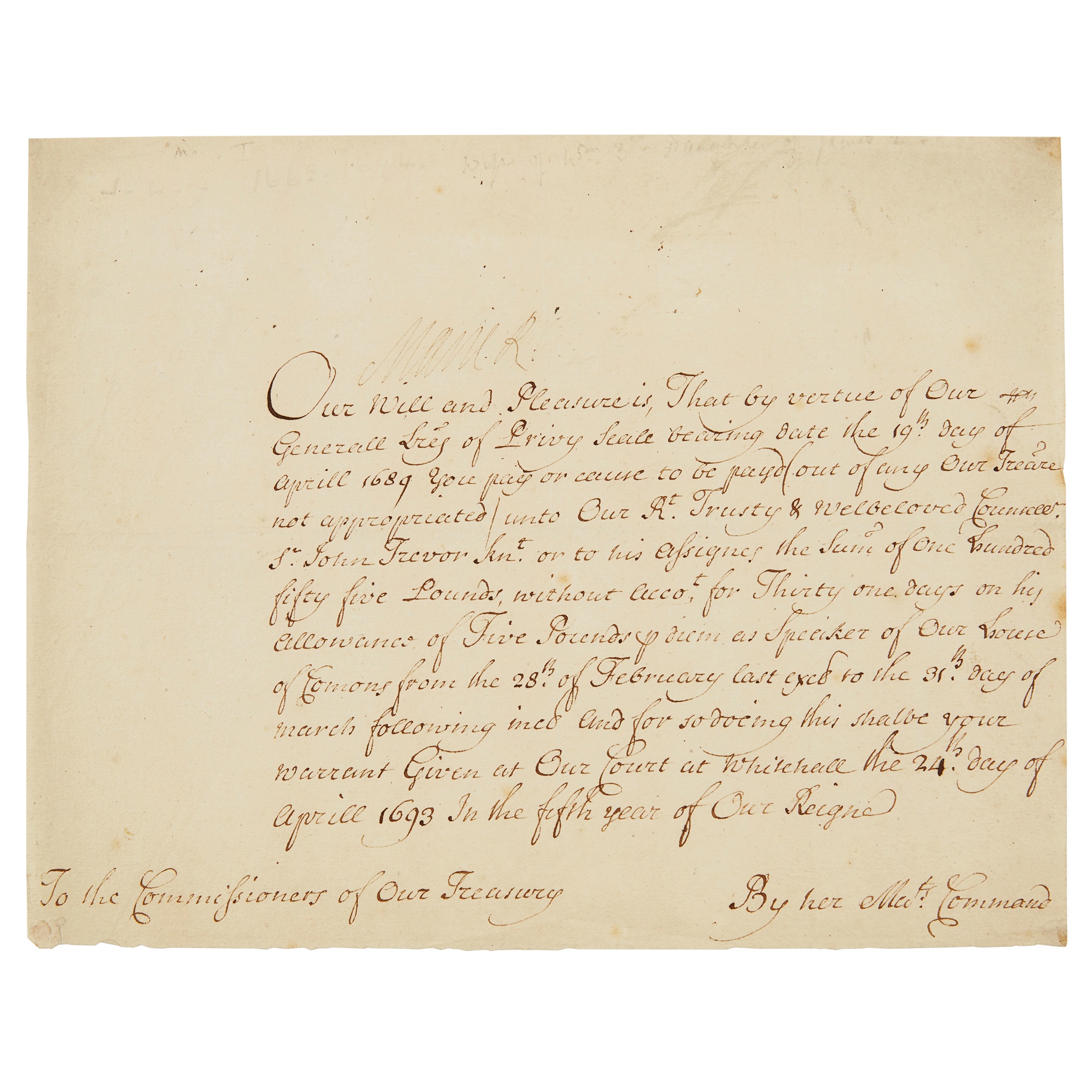 Mary II (1662-1694), Queen of England, Scotland & Ireland